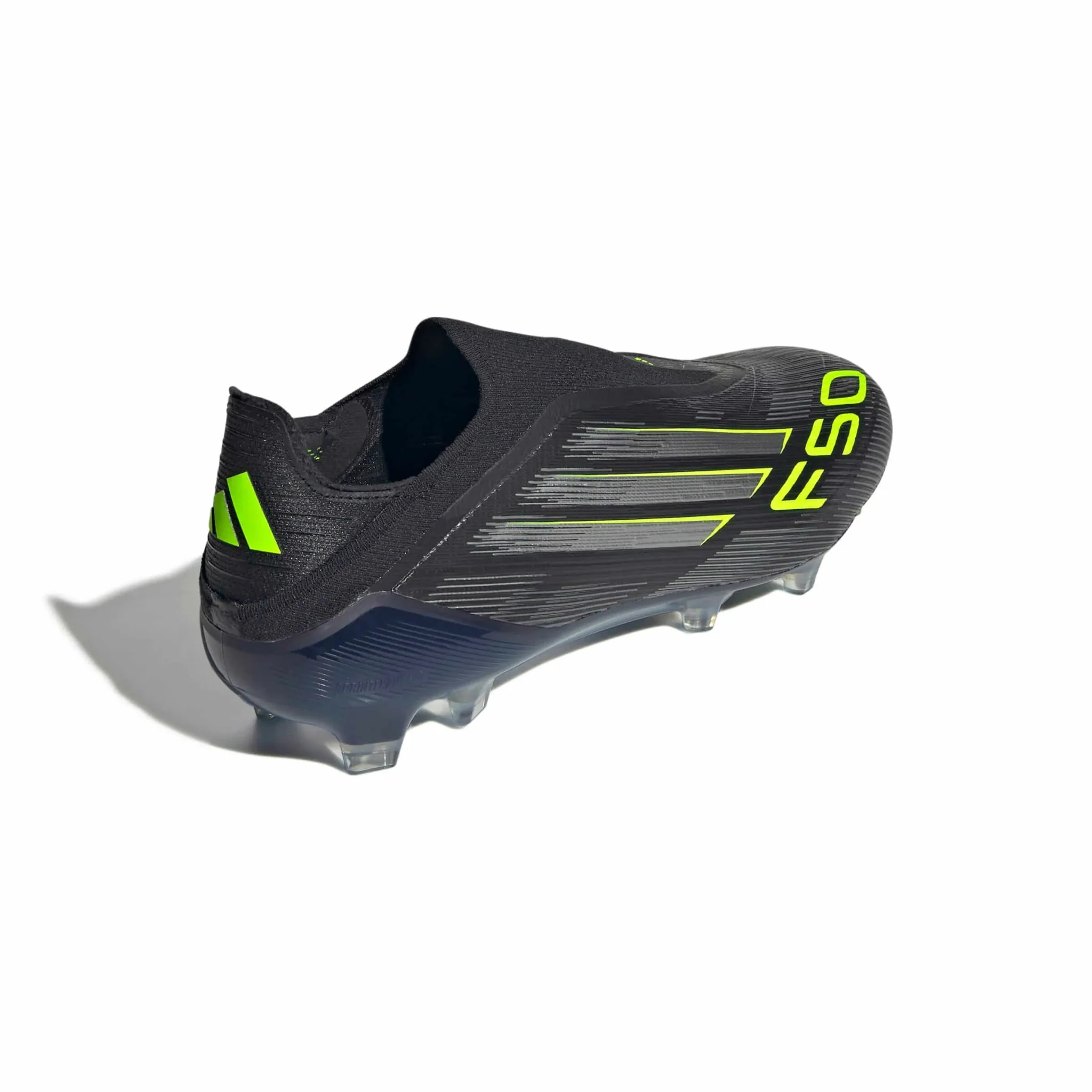 adidas F50 Elite Laceless Firm Ground Soccer Cleats - Electric Stealth Pack (FA25) - Image 4