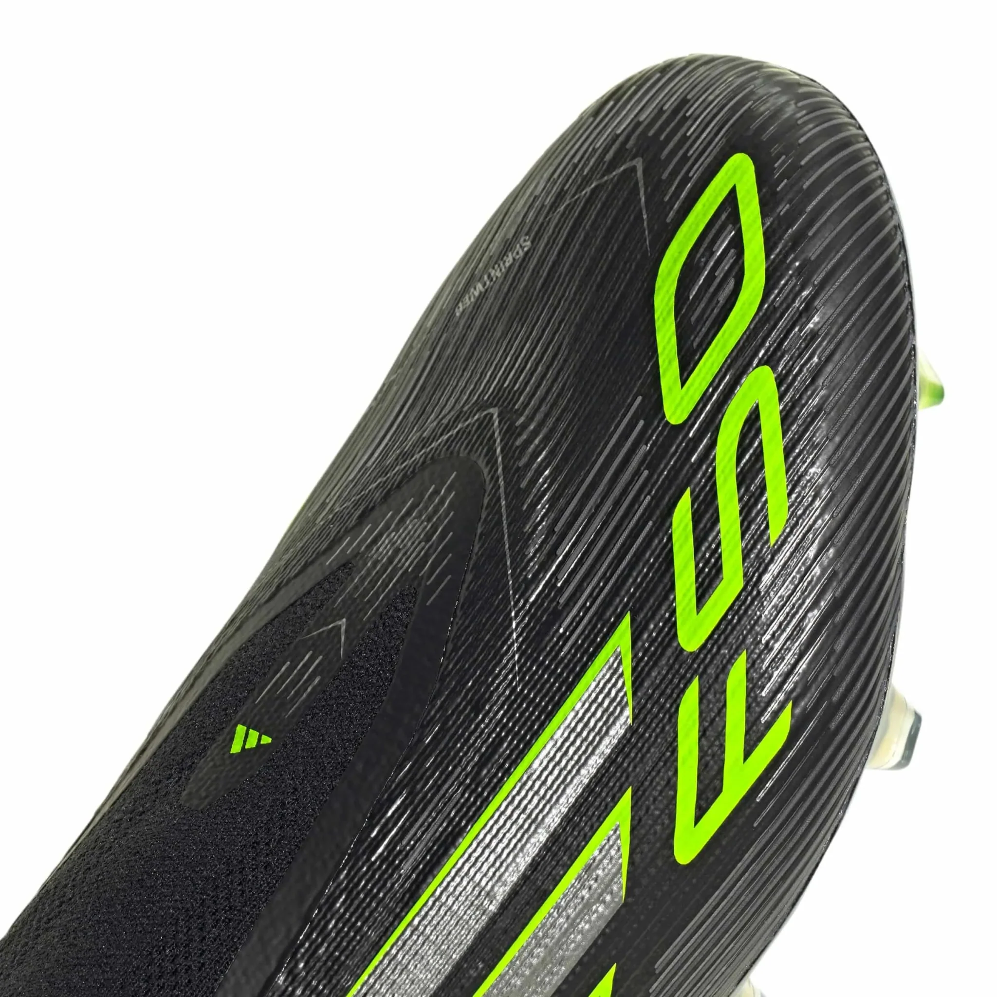 adidas F50 Elite Laceless Firm Ground Soccer Cleats - Electric Stealth Pack (FA25) - Image 7