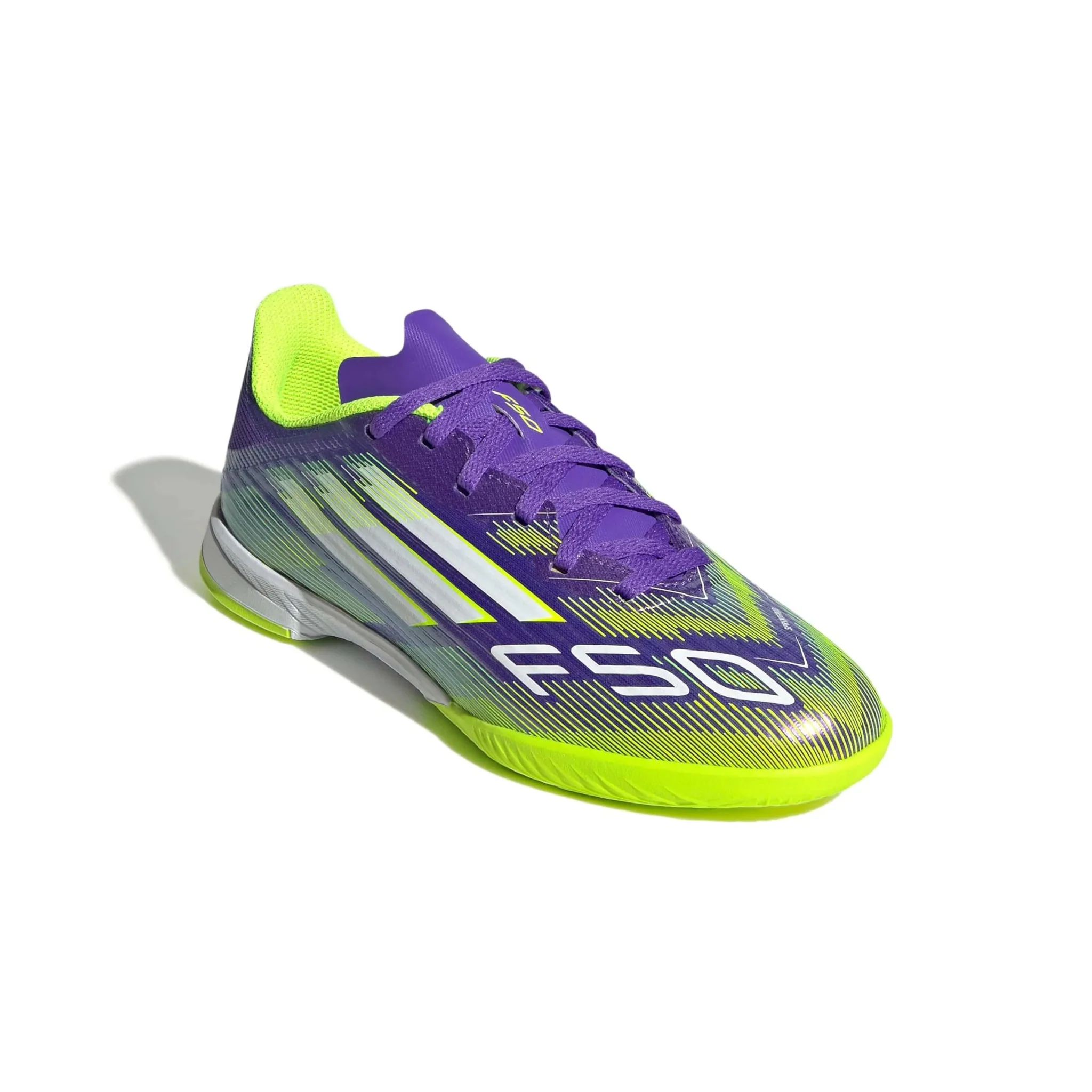adidas Junior F50 League Indoor Soccer Shoes - Radiant Blaze Pack (FA25) - Image 3