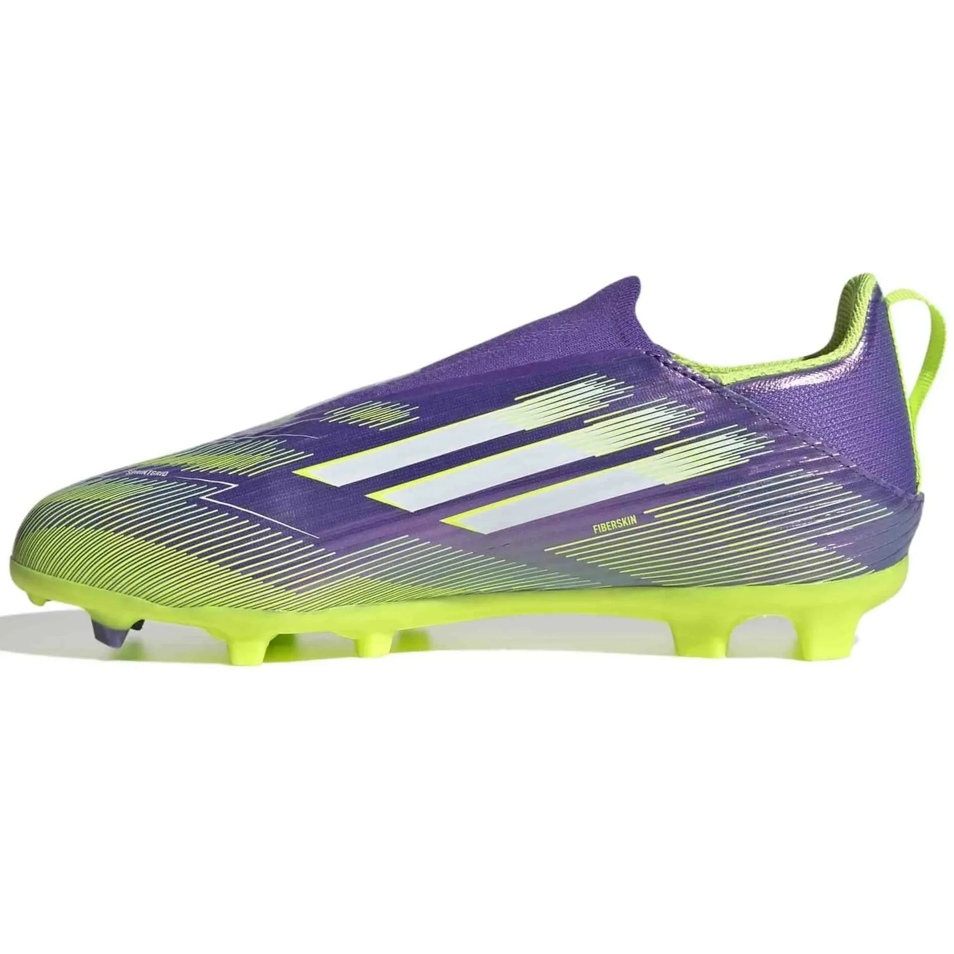 adidas Junior F50 League Laceless Firm/Multi Ground Soccer Cleats - Radiant Blaze Pack (FA25) - Image 2