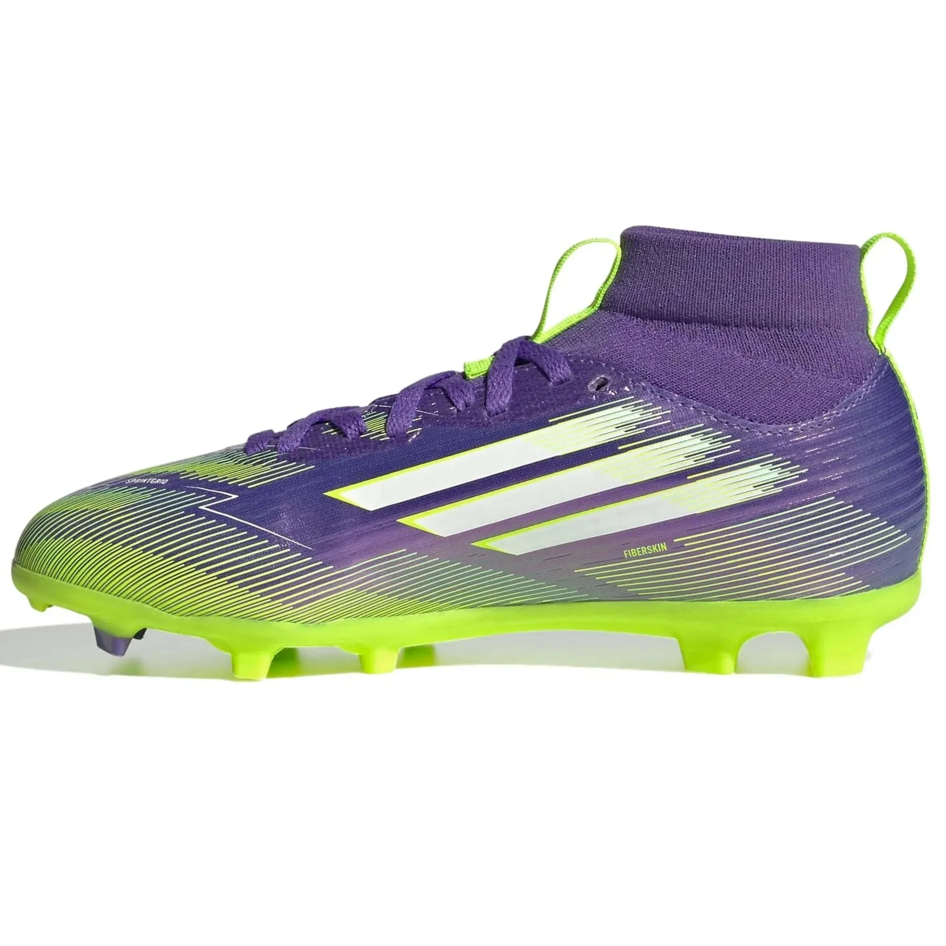 adidas Junior F50 League Mid Firm/Multi Ground Soccer Cleats - Radiant Blaze Pack (FA25) - Image 2