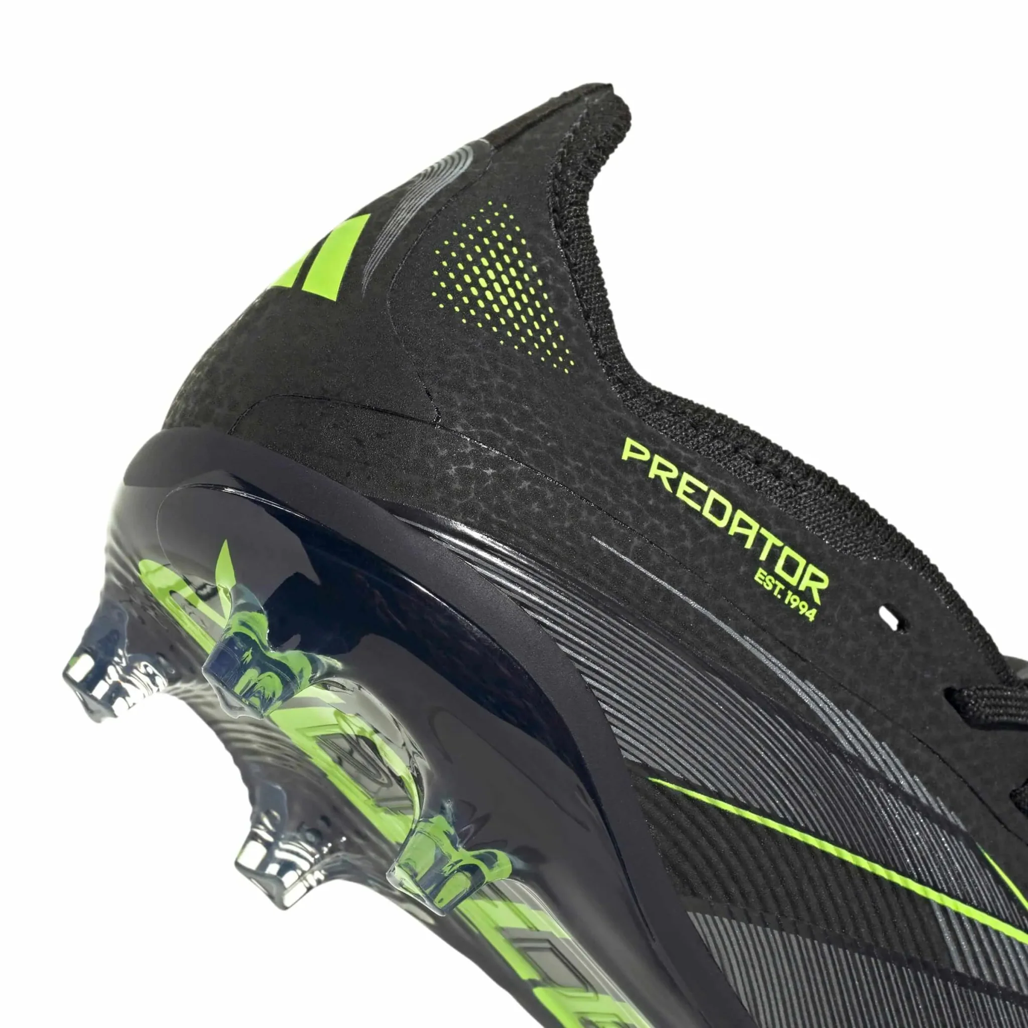 adidas Junior Predator Elite Fold-Over Tongue Firm Ground Soccer Cleats - Electric Stealth Pack (FA25) - Image 8