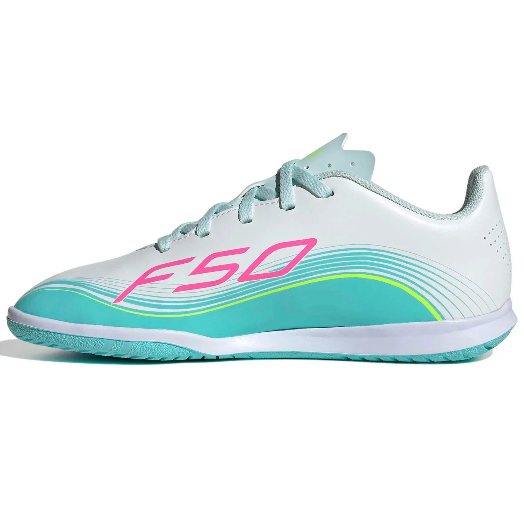adidas Junior F50 Messi Club Indoor Soccer Shoes - Messi Aurora Radiante Pack (SP26) - Image 2