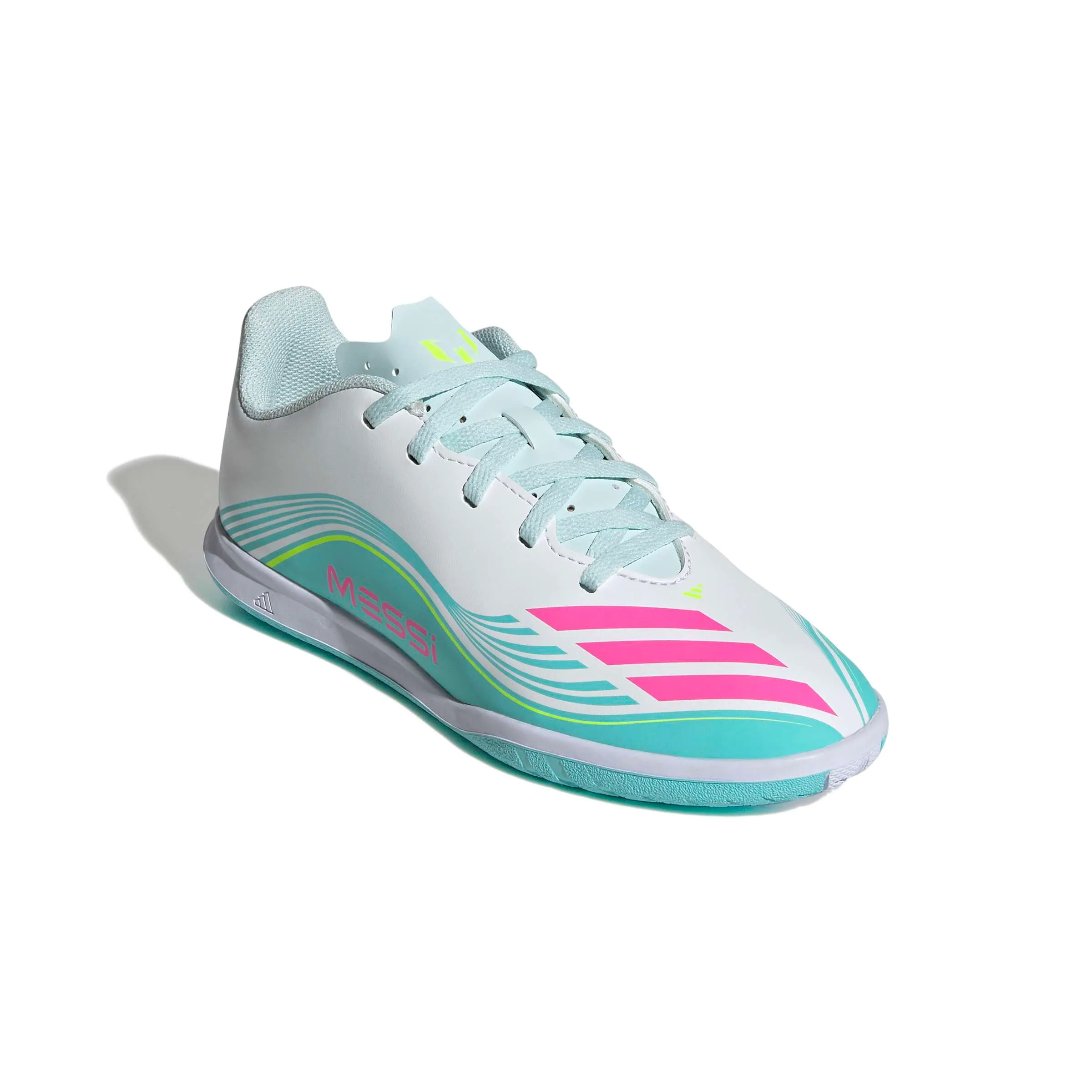 adidas Junior F50 Messi Club Indoor Soccer Shoes - Messi Aurora Radiante Pack (SP26) - Image 3