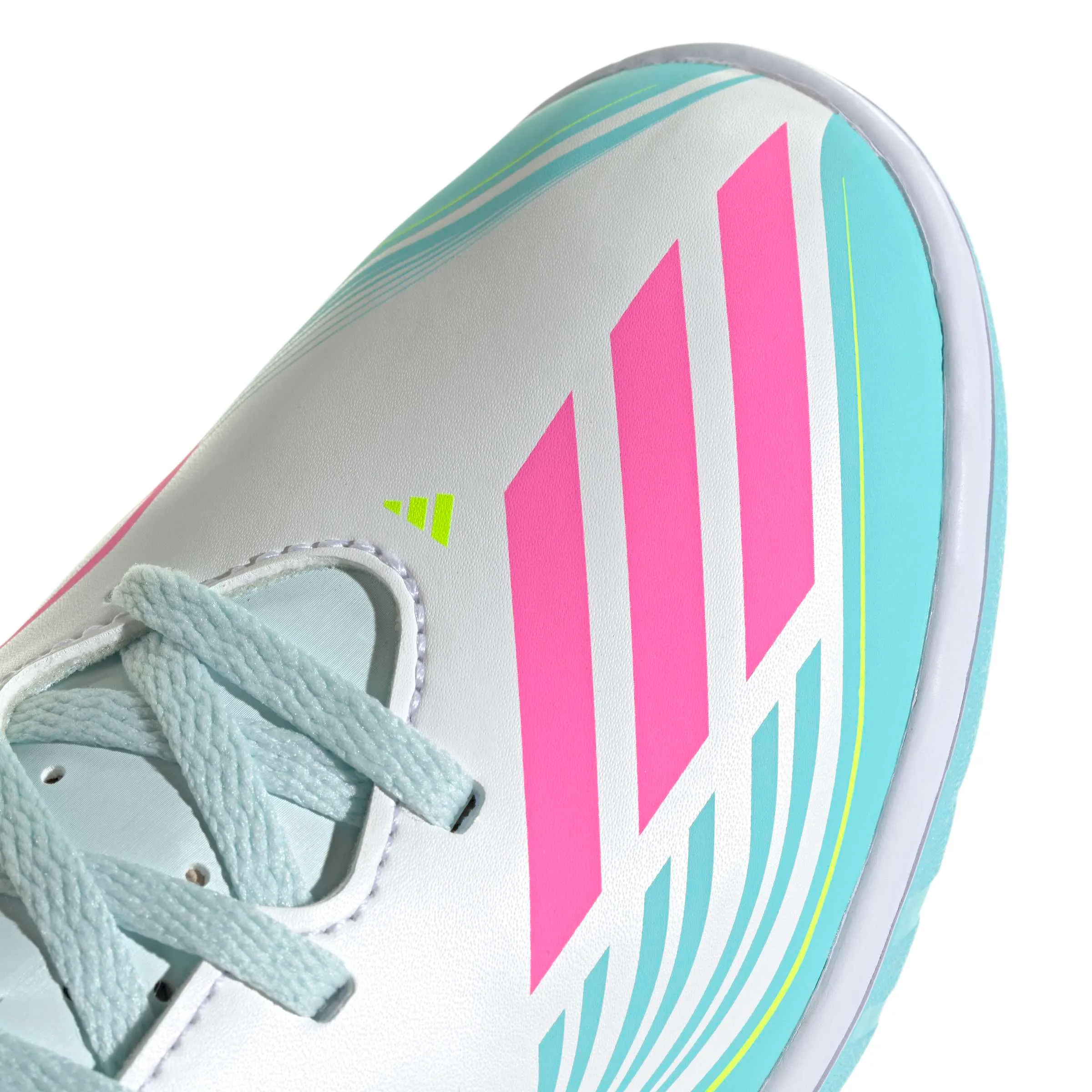 adidas Junior F50 Messi Club Indoor Soccer Shoes - Messi Aurora Radiante Pack (SP26) - Image 7