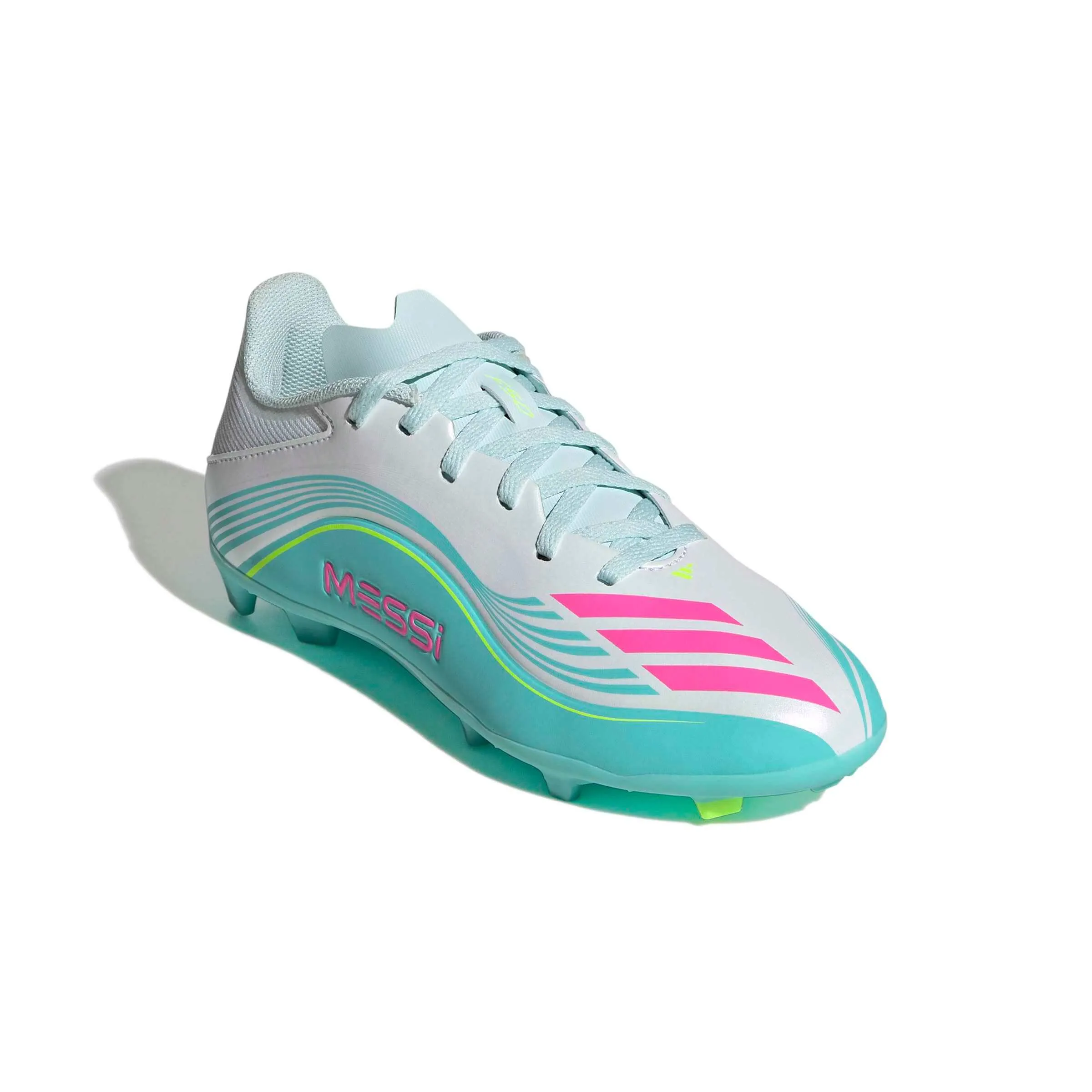 adidas Junior F50 Messi League Firm/Multi Ground Soccer Cleats - Messi Aurora Radiante Pack (SP26) - Image 3