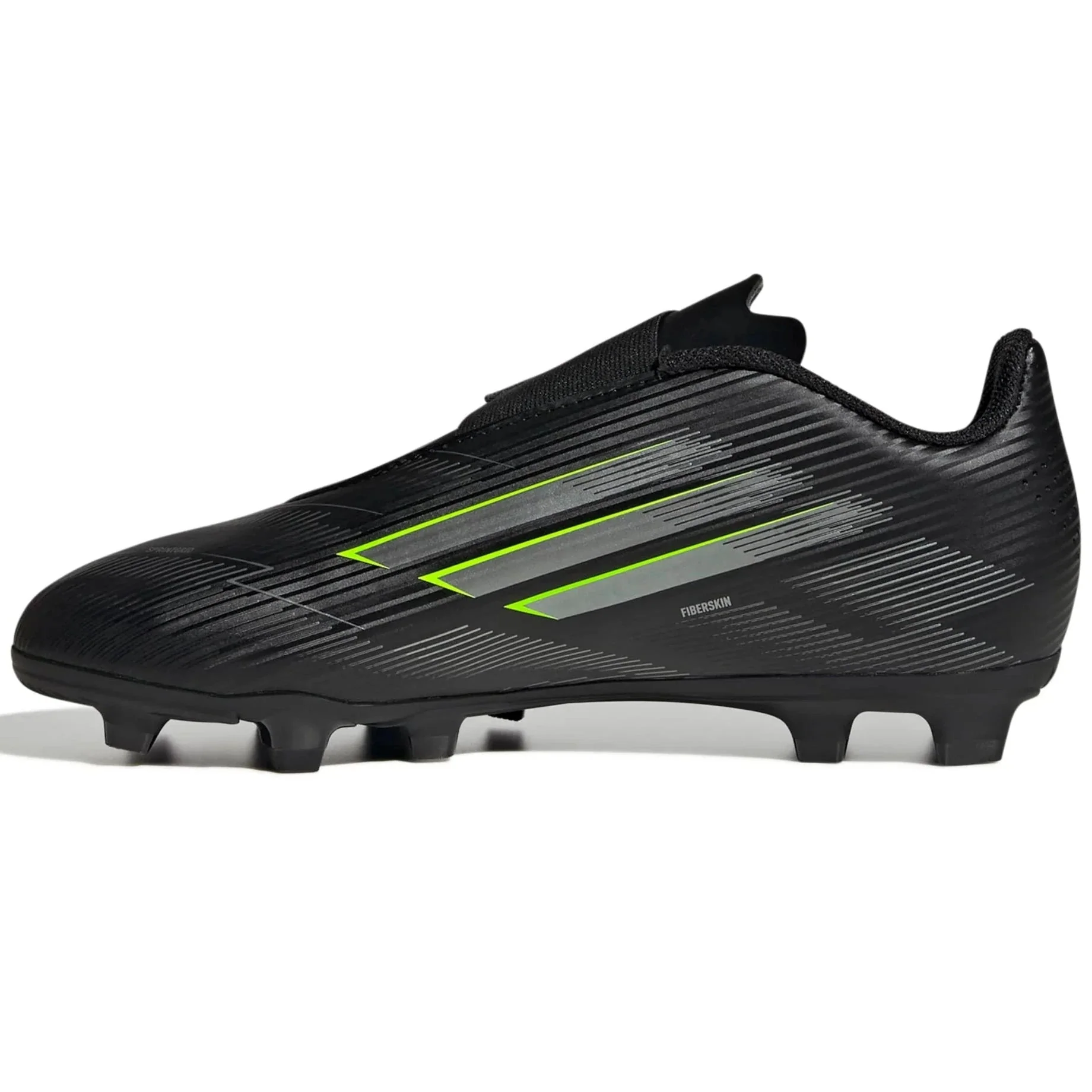 adidas Kids F50 Club Velcro Firm/Multi Ground Soccer Cleats - Electric Stealth Pack (FA25) - Image 2
