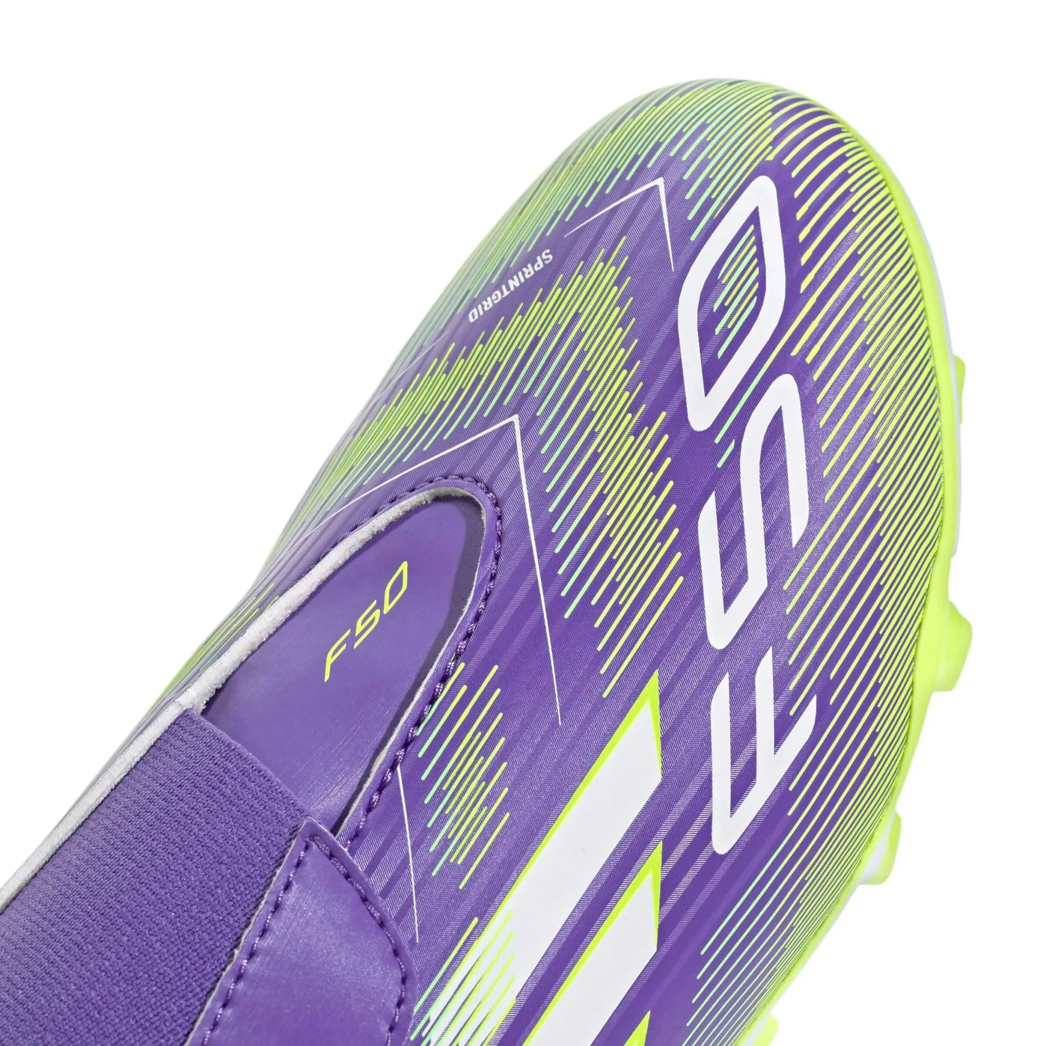 adidas Kids F50 Club Velcro Firm/Multi Ground Soccer Cleats - Radiant Blaze Pack (FA25) - Image 7