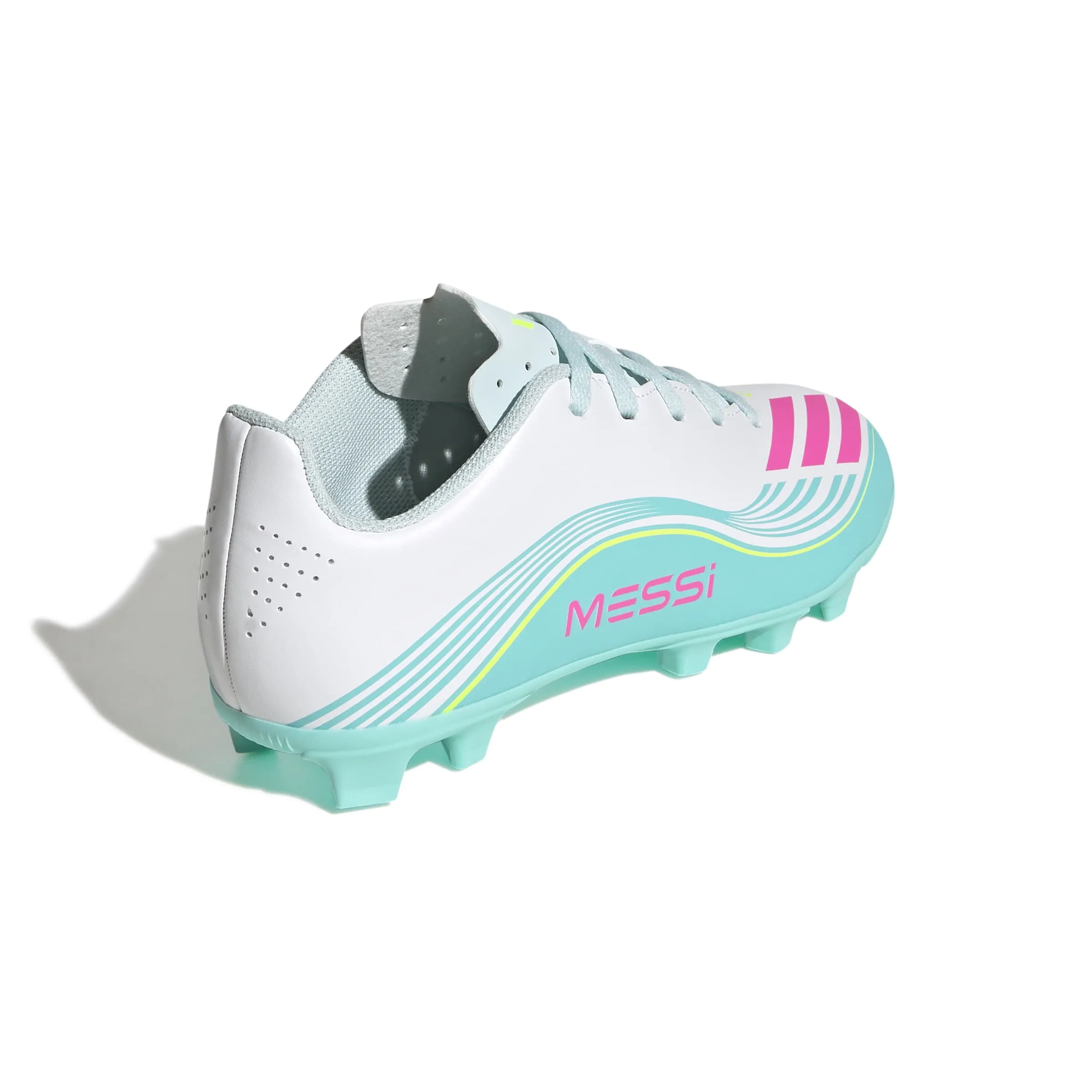 adidas Kids F50 Messi Club Firm/Multi Ground Soccer Cleats - Messi Aurora Radiante Pack (SP26) - Image 4
