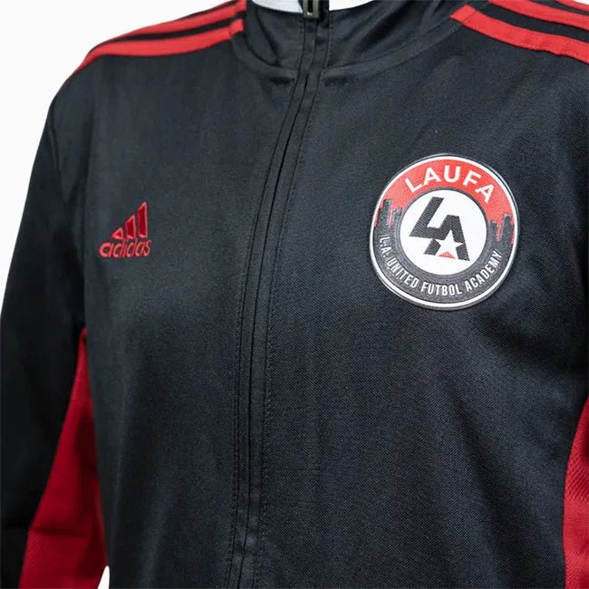 adidas LAUFA Mi Team 19 Youth Track Jacket Black-Red - Image 2