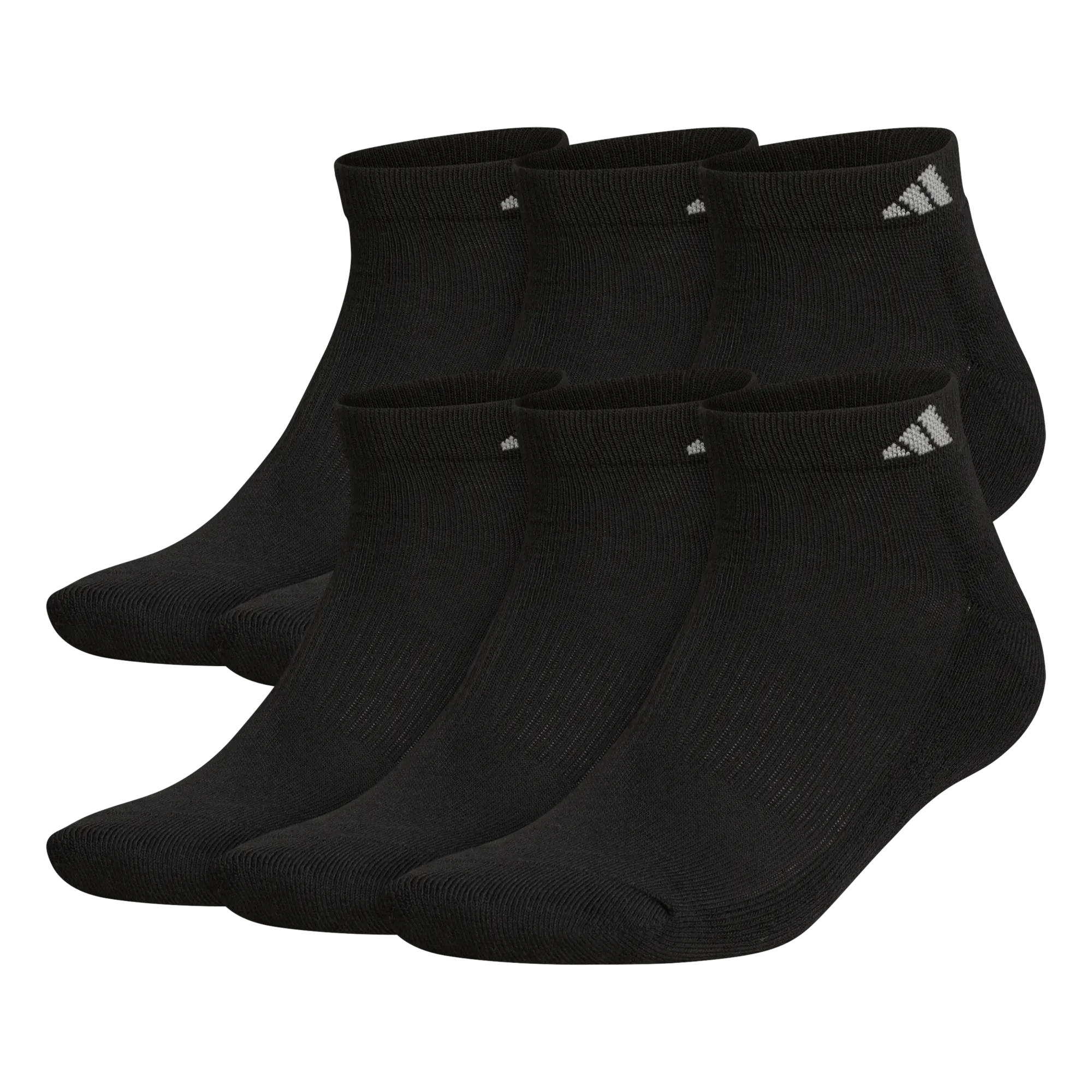 adidas Men's Athletic Cushioned 6-Pack Low-Cut Socks - Image 5
