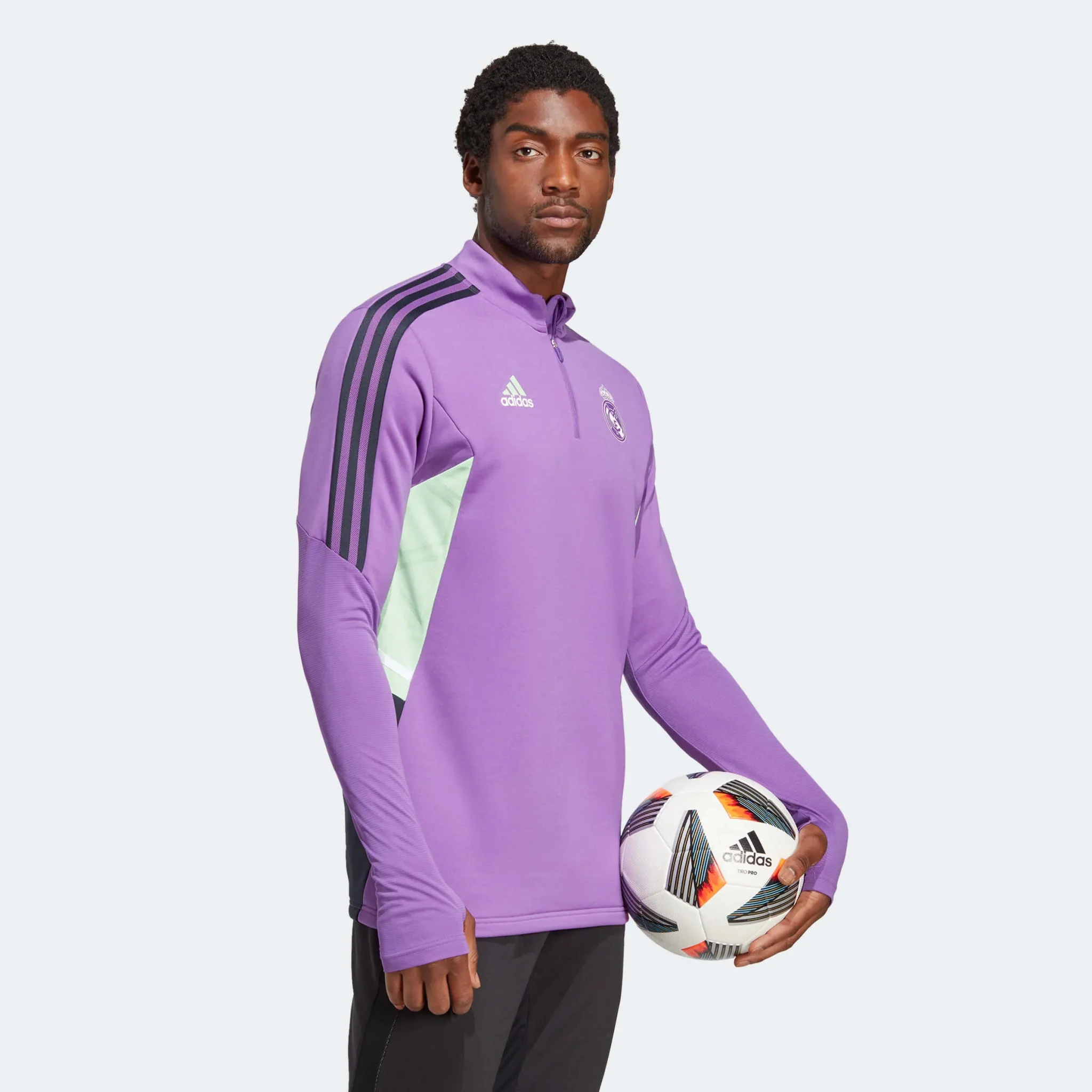 adidas Real Madrid  Condivo 22 Training Top - Active Purple - Image 3