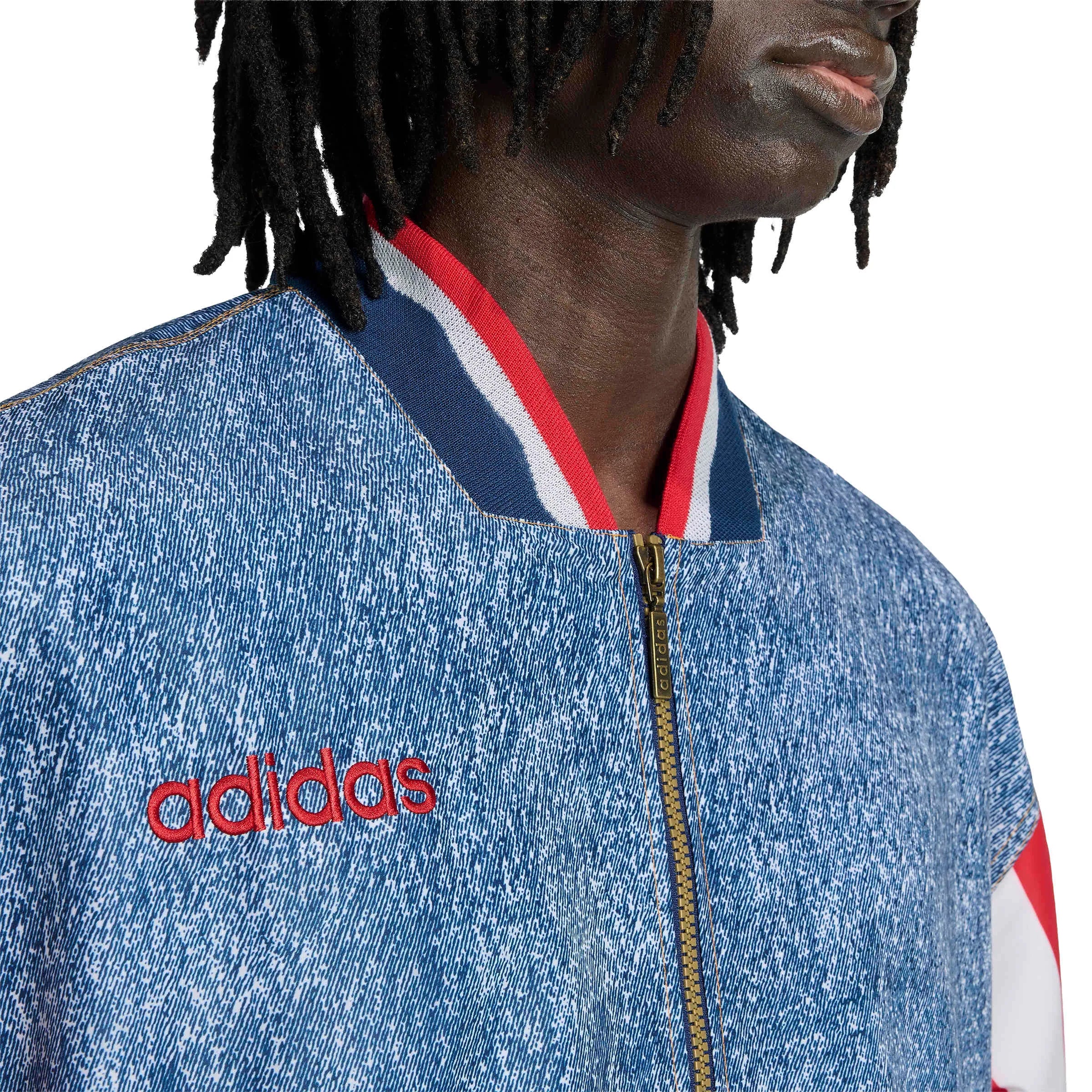 adidas USA Men's Denim Graphic Track Top - Image 4