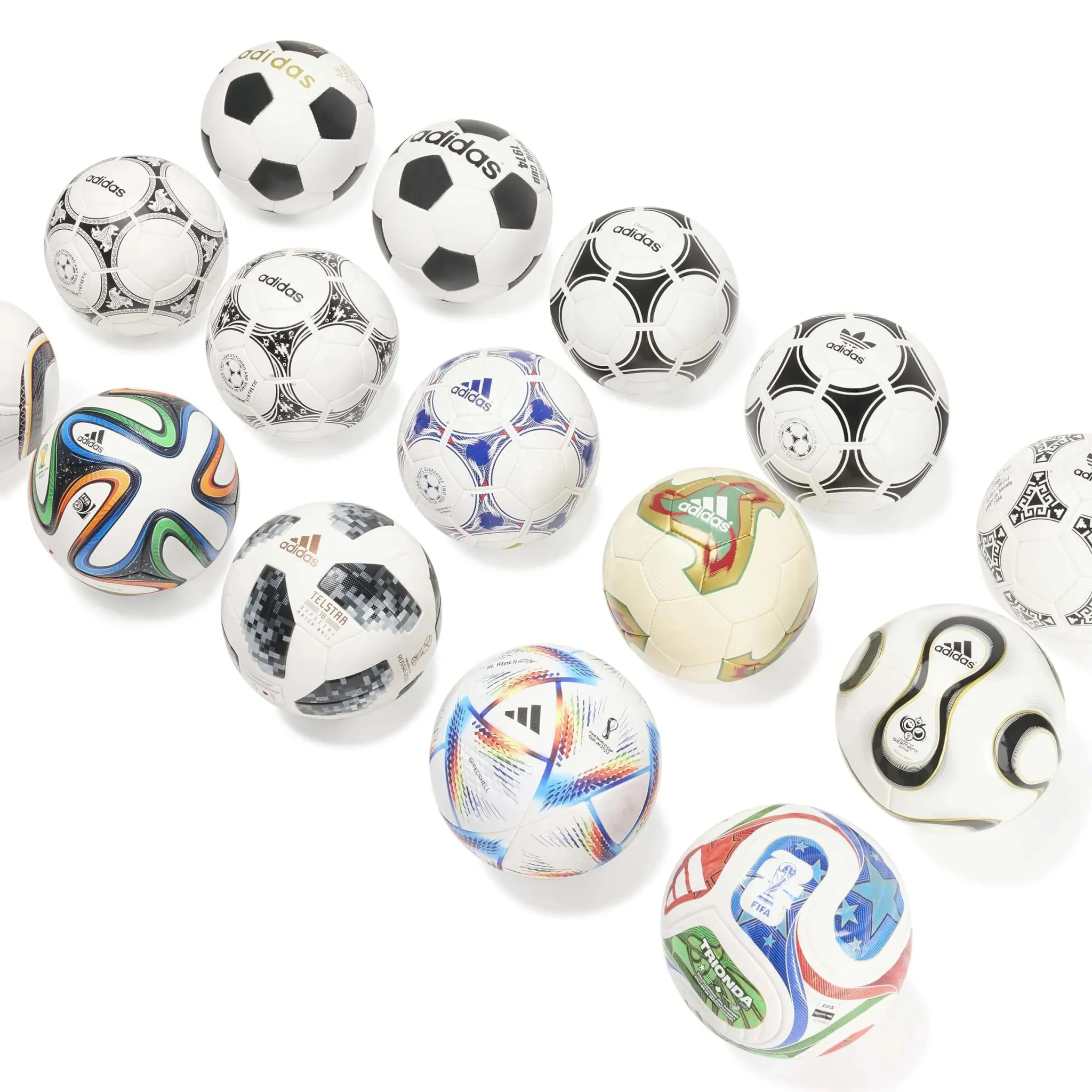 adidas World Cup Historical Match Soccer Ball Set - Image 3