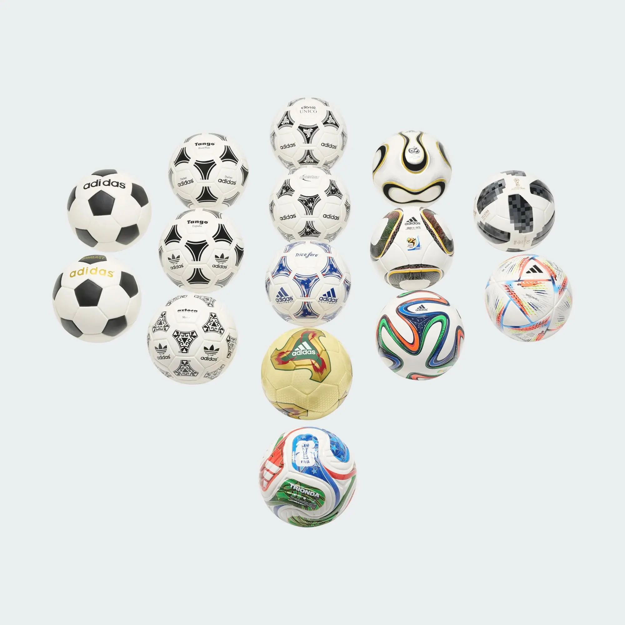 adidas World Cup Historical Mini Ball Set - Image 3
