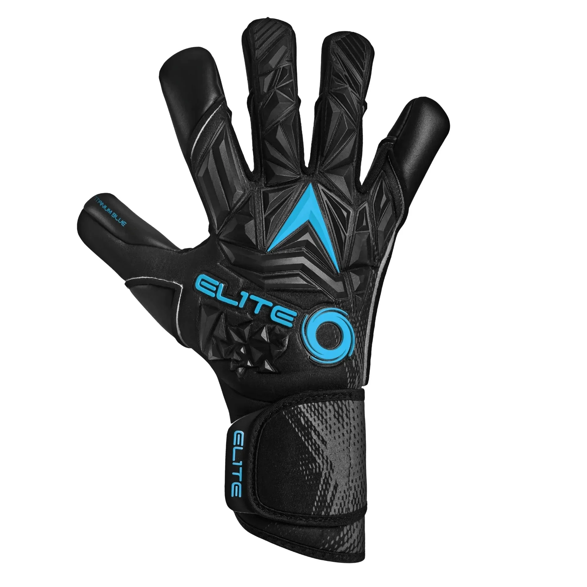 Elite Sport Titanium Blue Goalkeeper Gloves - Image 2