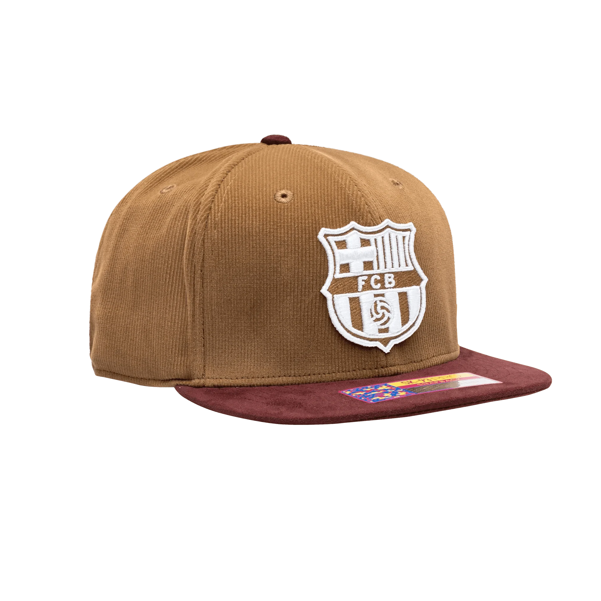 Fan Ink Collection Barcelona Cognac Snapback Hat - Image 3