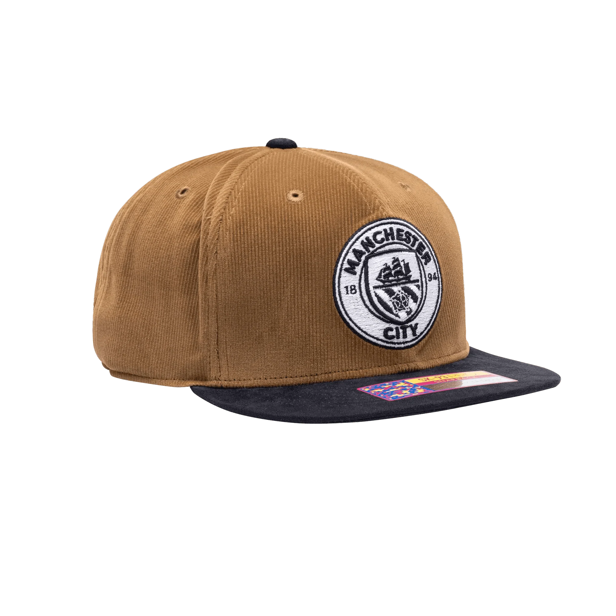 Fan Ink Collection Club Manchester City Cognac Snapback Hat - Image 3