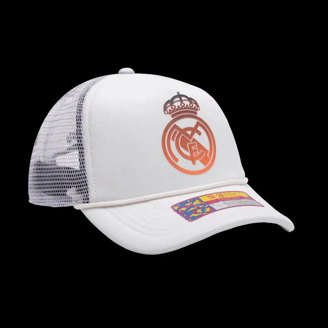 Fan Ink Collection Real Madrid Atmosphere Trucker Hat - White - Image 4