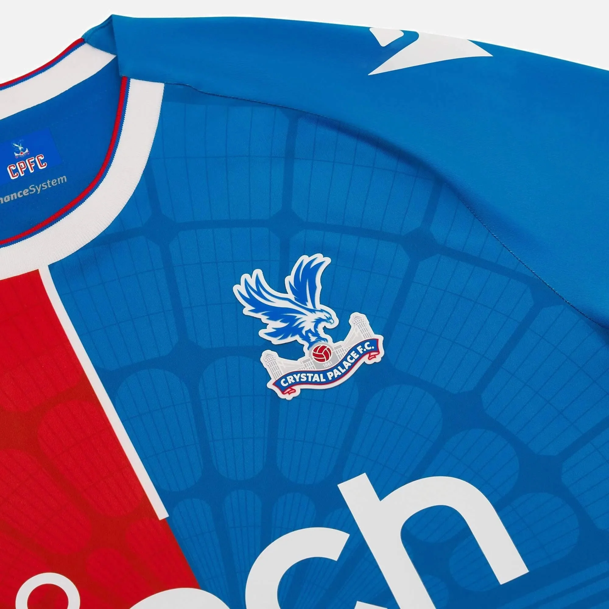 Macron 2023-24 Crystal Palace Men's Authentic Home Jersey - Image 4