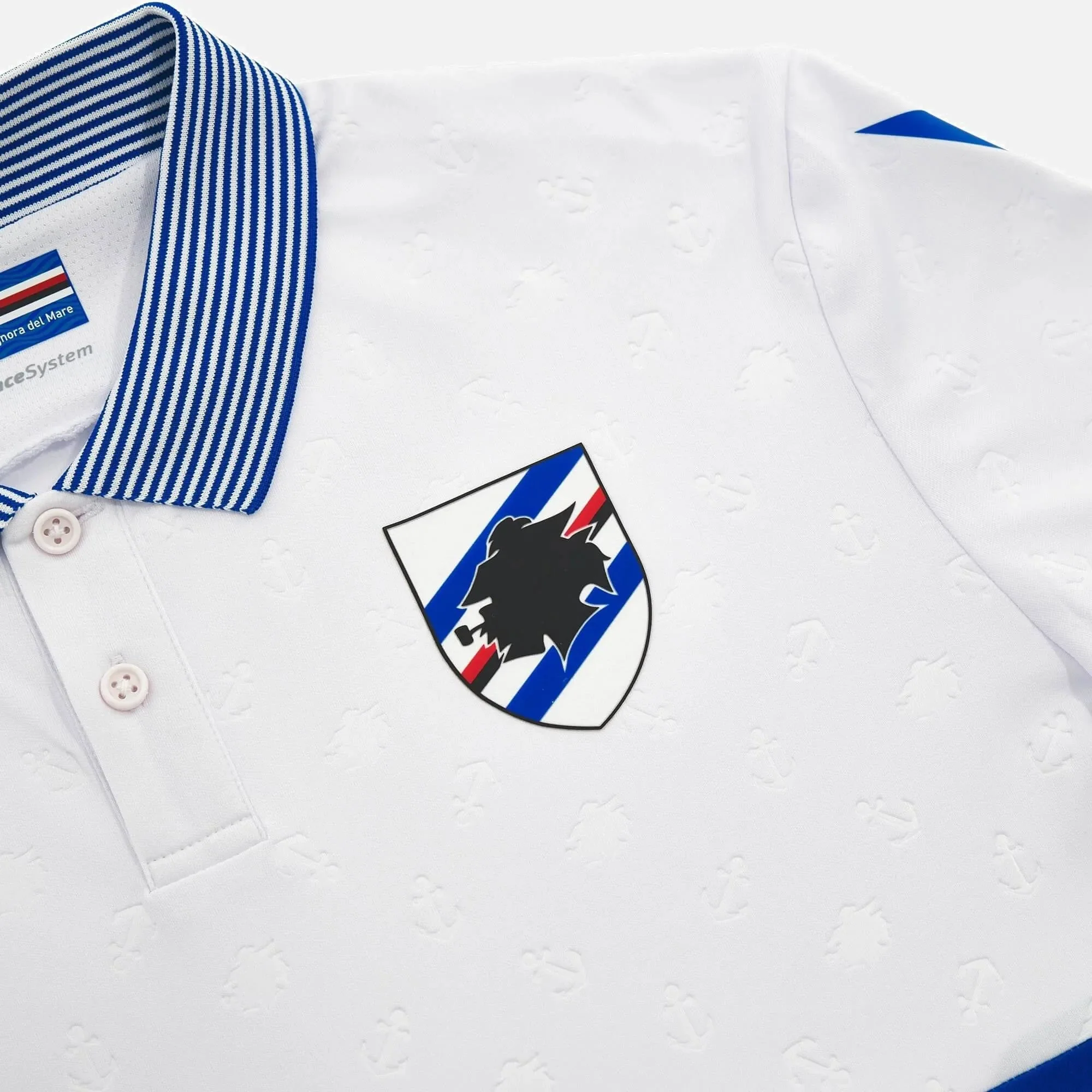 Macron 2023-24 Sampdoria Men's Authentic Away Jersey - Image 3