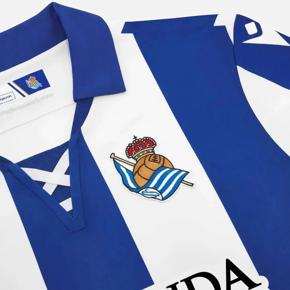 Macron 2024-25 Real Sociedad Men's Authentic Home Jersey - Image 3