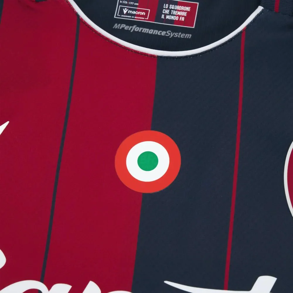 Macron 2025-26 Bologna Men's Authentic Home Soccer Jersey - Image 4