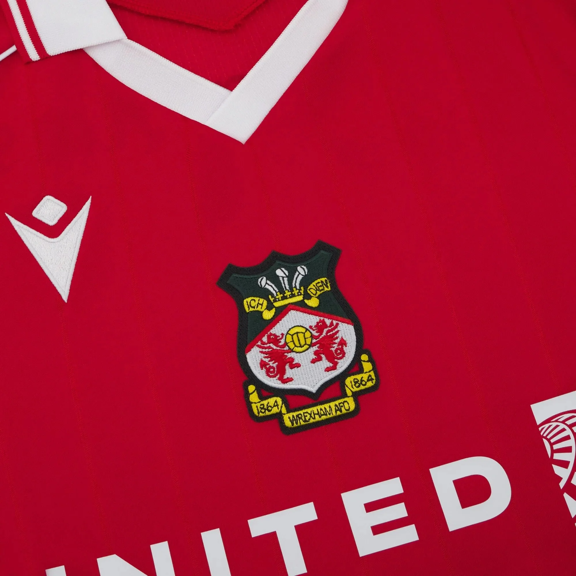 Macron 2025-26 Wrexham Men's Authentic Home Soccer Jersey - Image 4