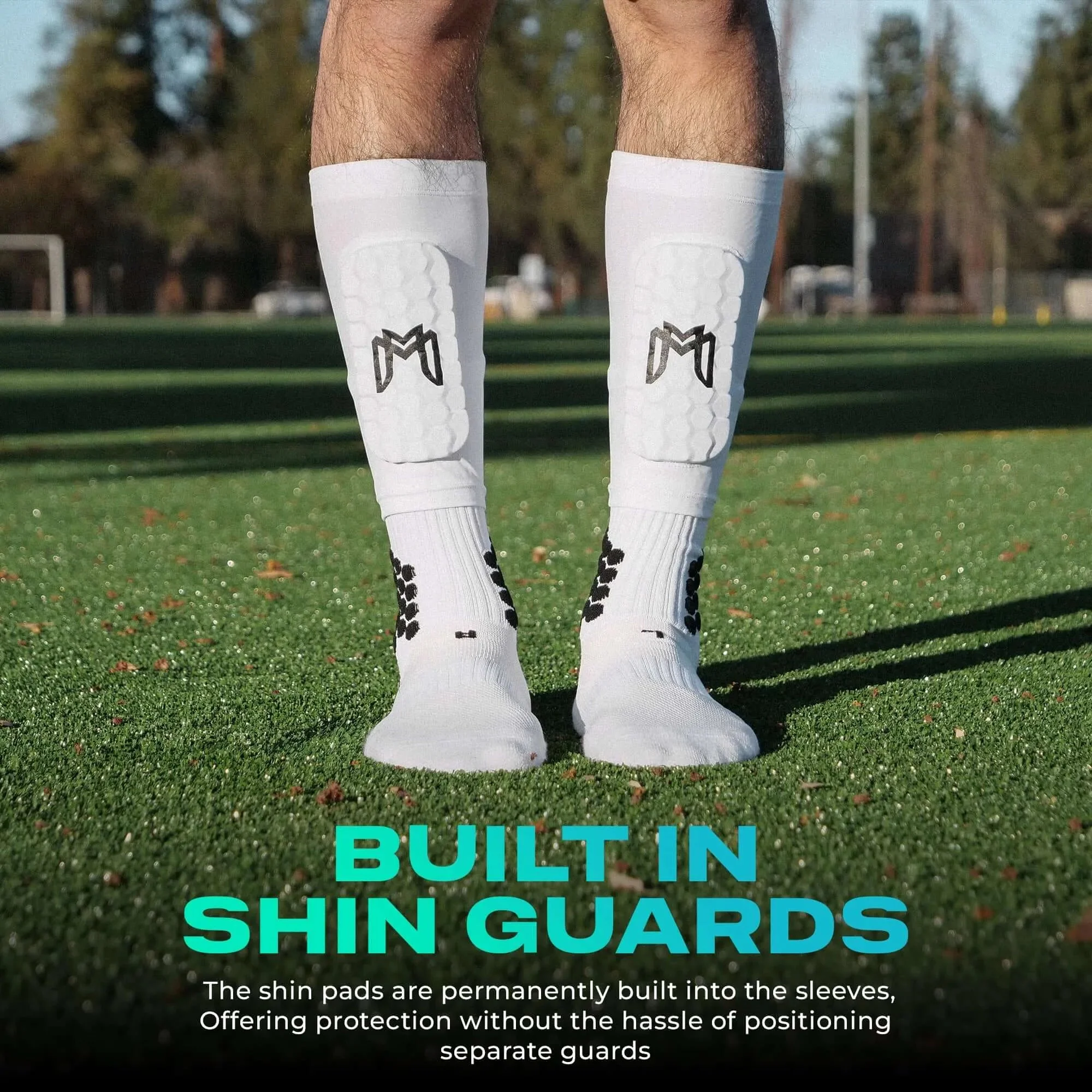 MEDICAPTAIN Mini Shin Pad Sleeves With Built In Shin Guards - Image 3