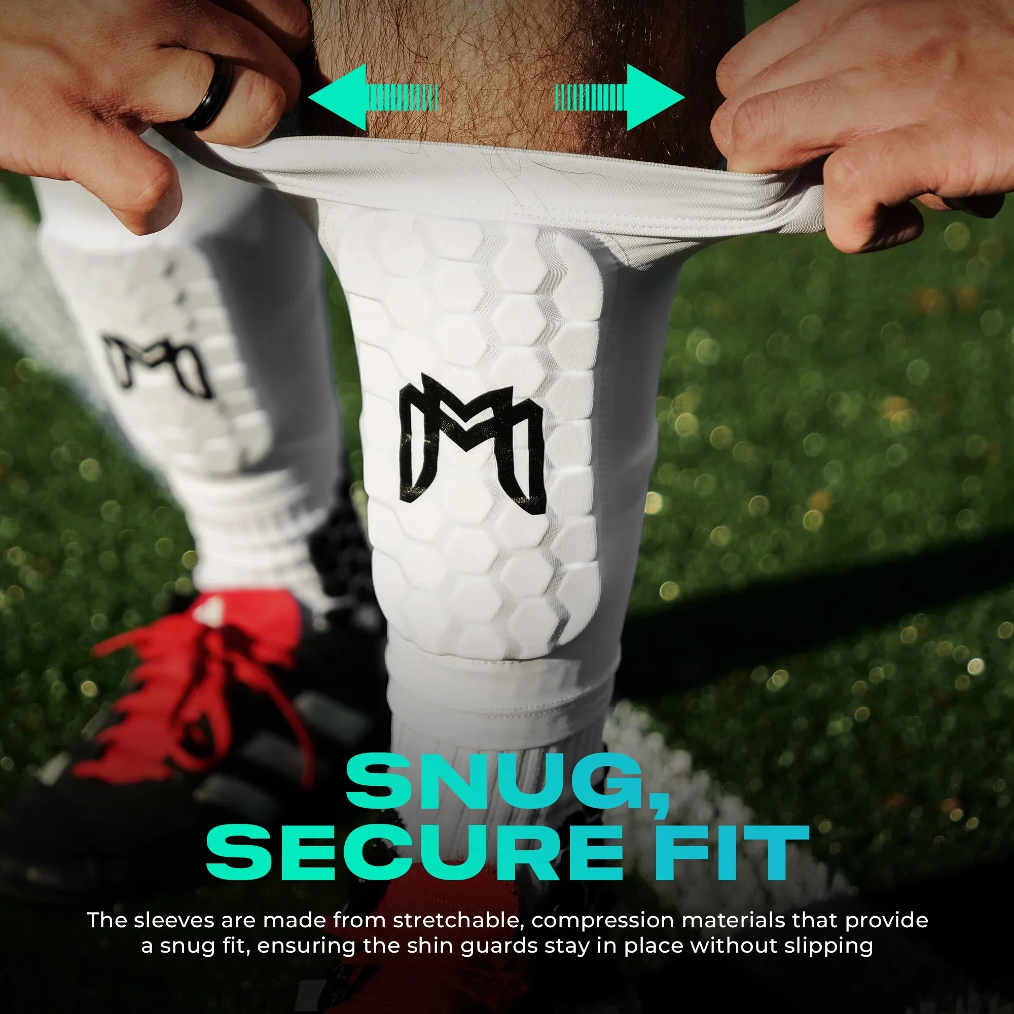 MEDICAPTAIN Mini Shin Pad Sleeves With Built In Shin Guards - Image 7
