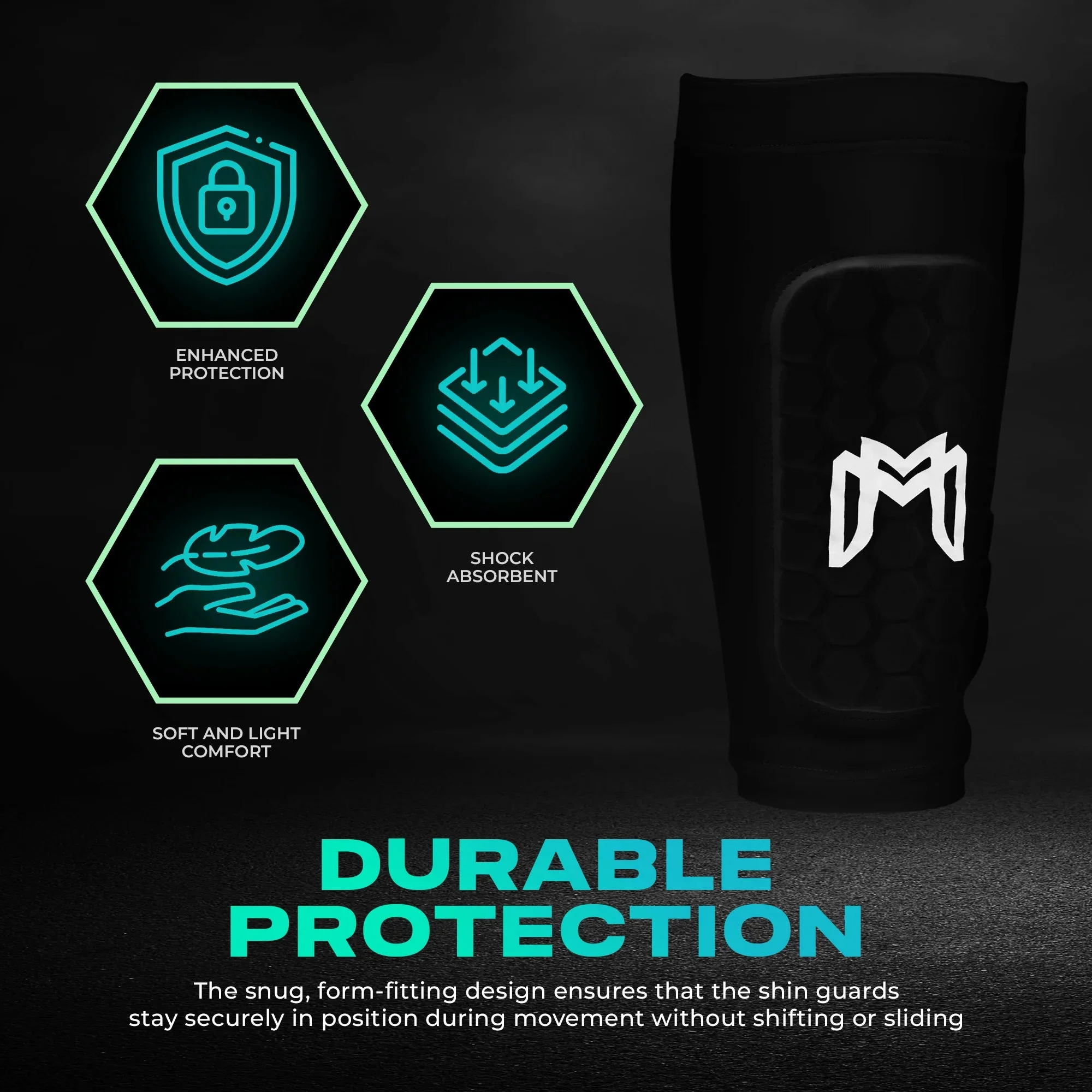 MEDICAPTAIN Mini Shin Pad Sleeves With Built In Shin Guards - Image 9