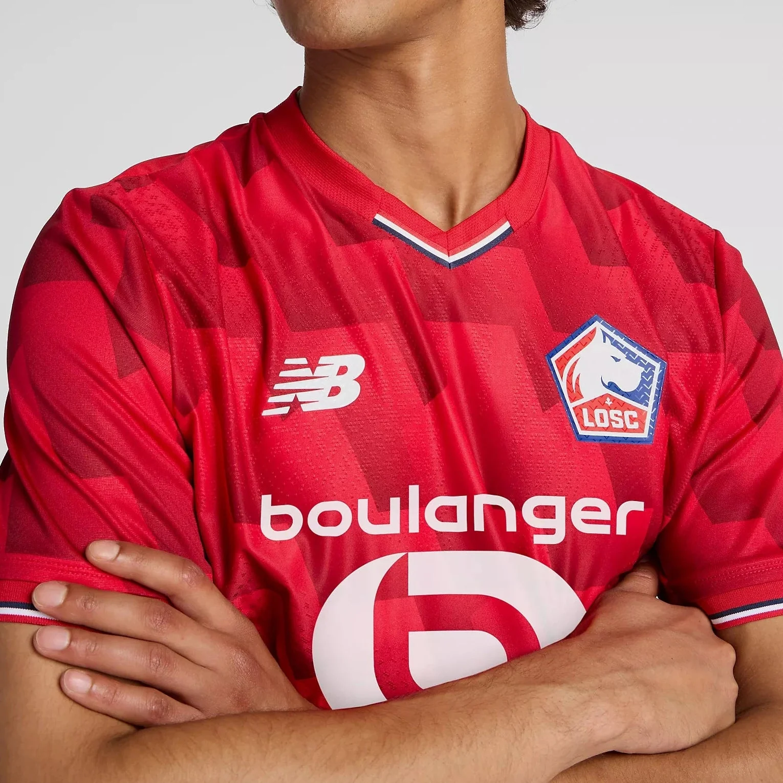 New Balance 2025-26 Lille Men's Authentic Home Soccer Jersey - Image 4