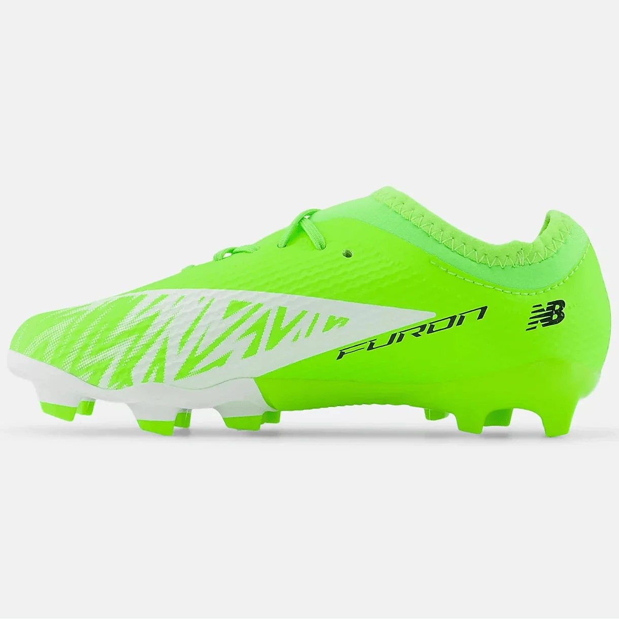 New Balance Junior Furon Team V8 Wide Firm Ground Soccer Cleats - Lime Light Pack (FA25) - Image 2