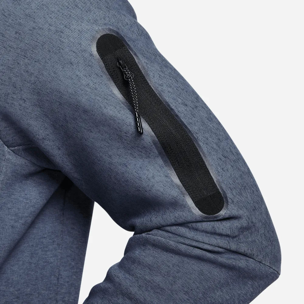 Nike 2023-24 Barcelona Men's NSW Techfleece Full Zip Hoodie - Image 4