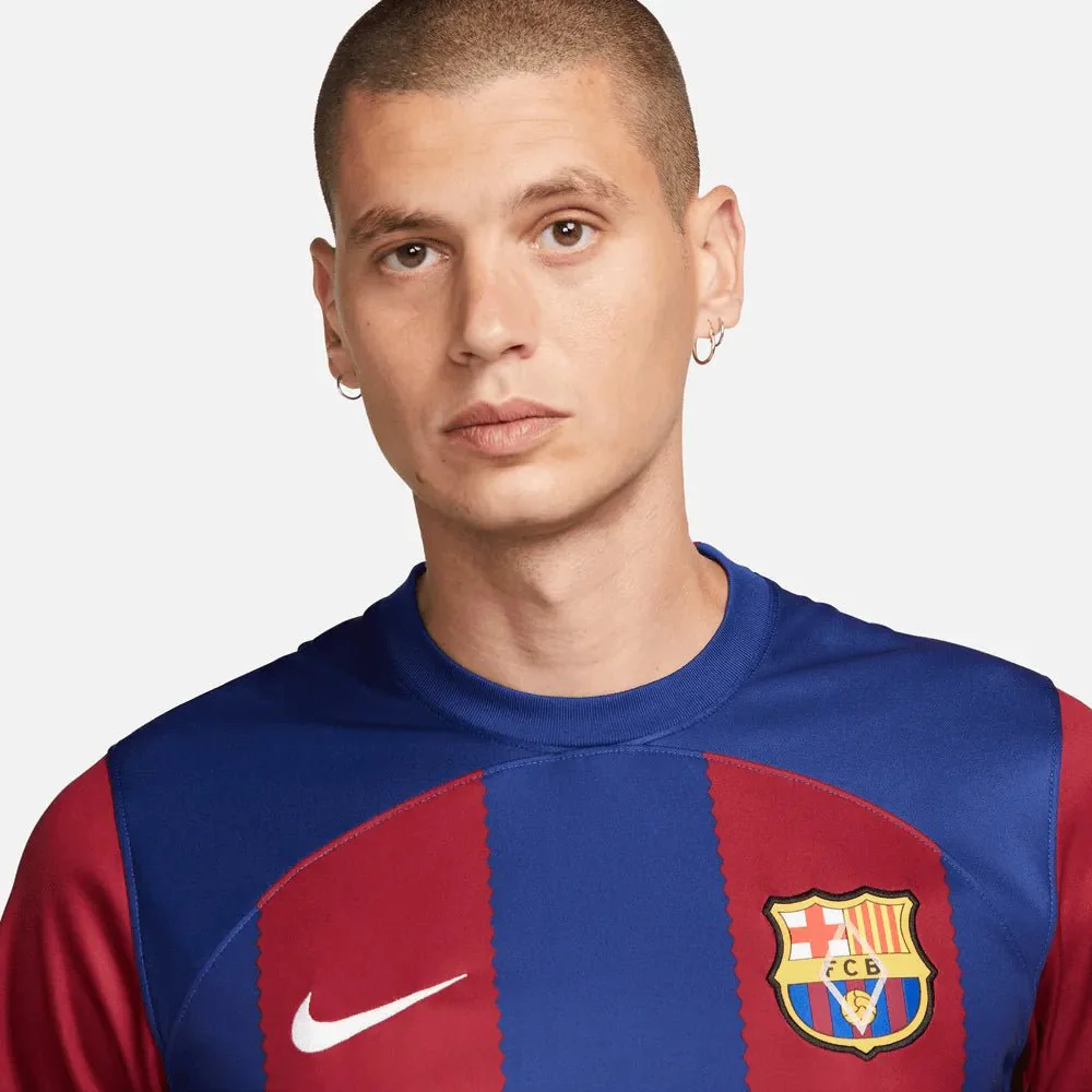 Nike 2023-24 Barcelona Men's Stadium Home Jersey - Image 3