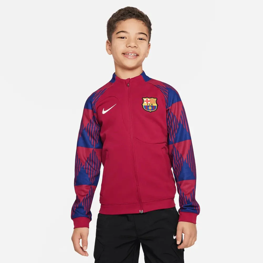 Nike 2023-24 Barcelona Youth Anthem Jacket - Noble Red - Image 3
