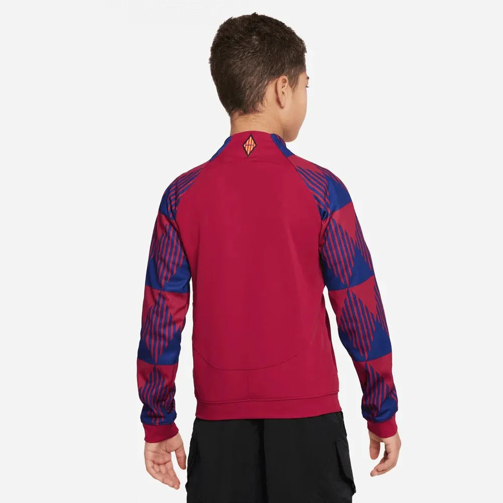 Nike 2023-24 Barcelona Youth Anthem Jacket - Noble Red - Image 4