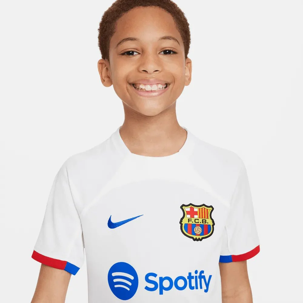 Nike 2023-24 Barcelona Youth Stadium Away Jersey - Image 3