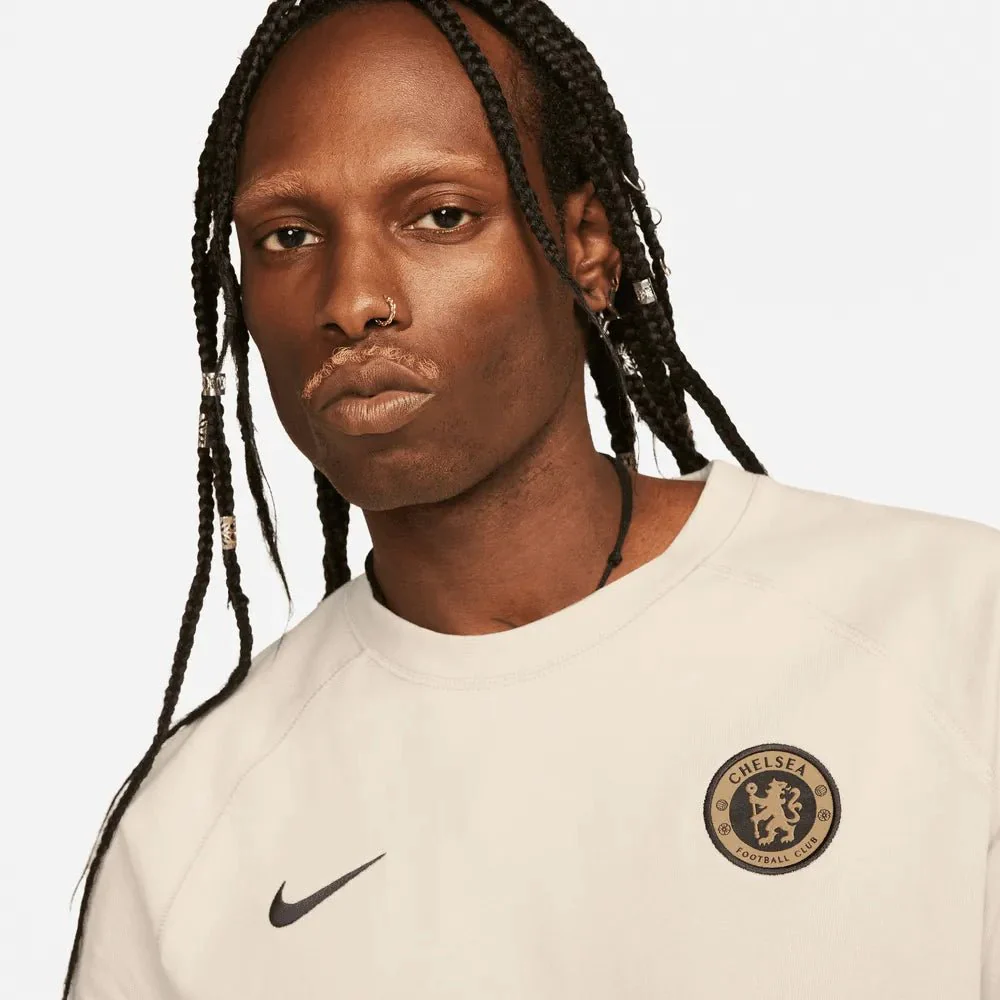 Nike 2023-24 Chelsea Men's Short-Sleeve Travel Top - Image 3