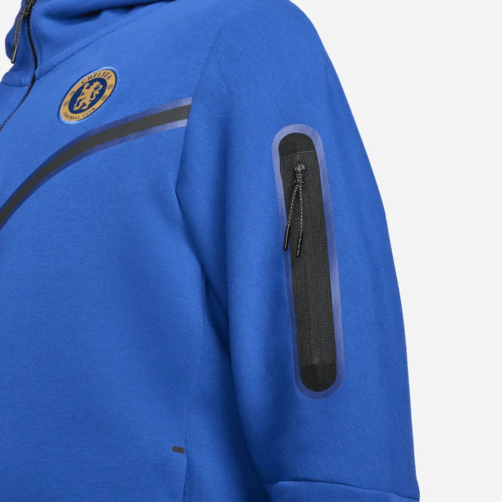 Nike 2023-24 Chelsea Men's Tech Fleece Windrunner Hoodie - Image 4