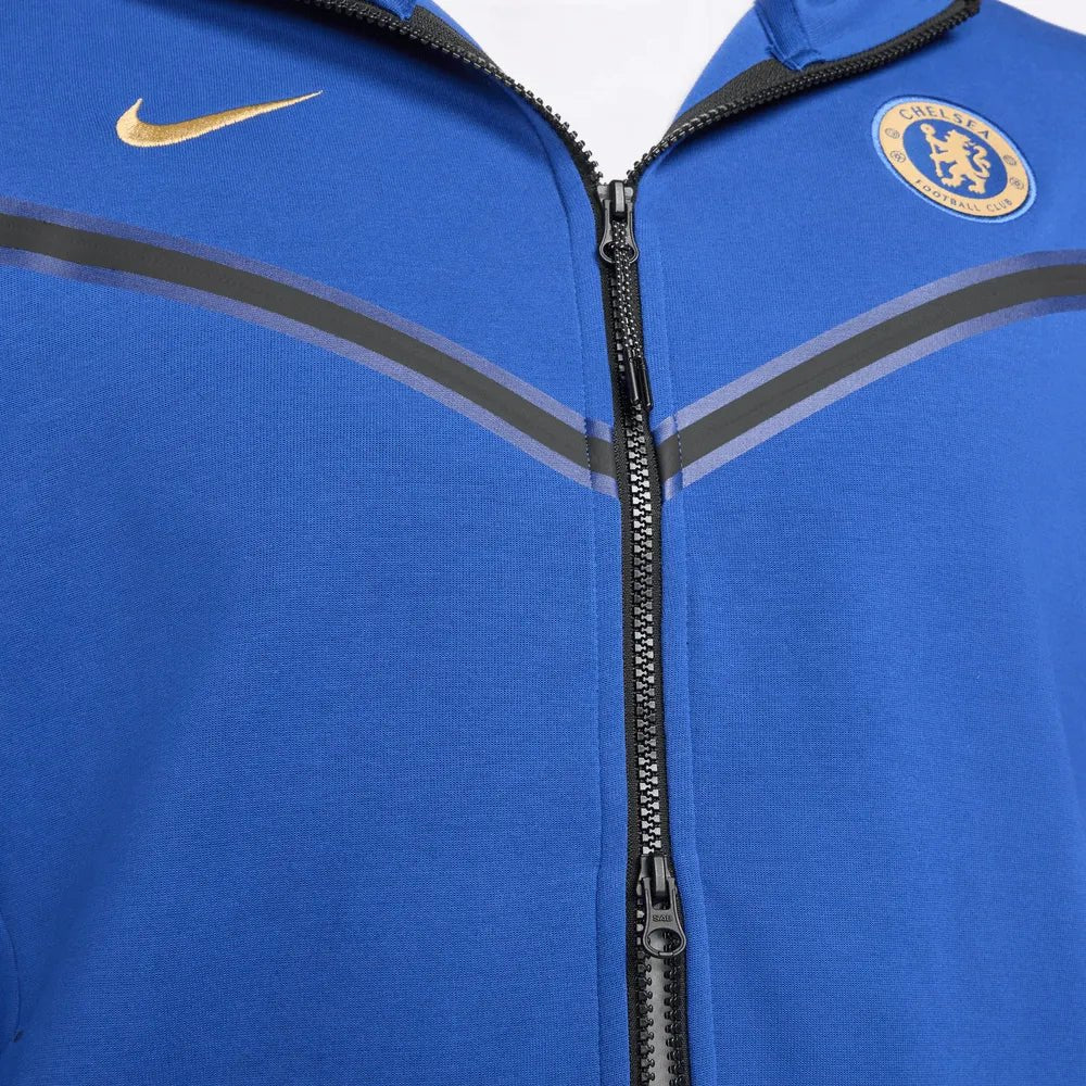 Nike 2023-24 Chelsea Men's Tech Fleece Windrunner Hoodie - Image 5