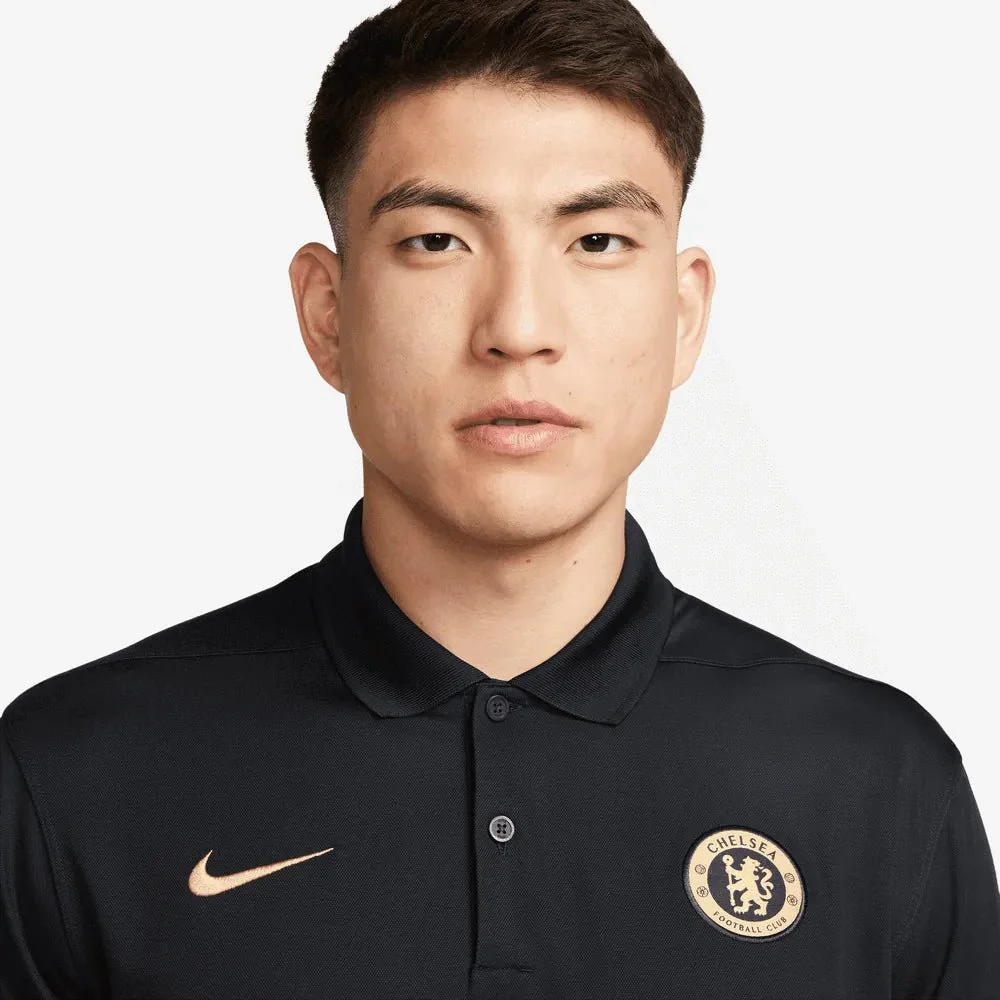 Nike 2023-24 Chelsea Men's Victory Dri-Fit Polo Shirt - Image 3