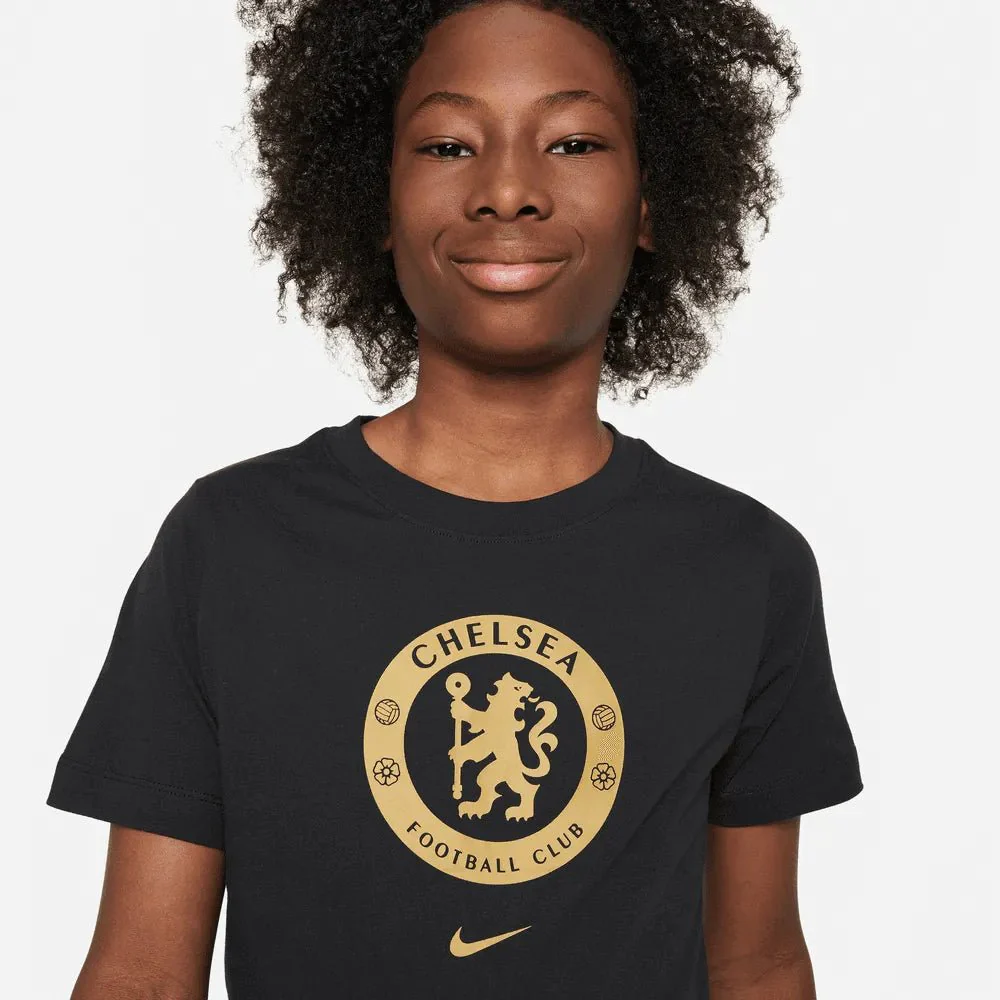 Nike 2023-24 Chelsea Youth Crest Tee - Image 3