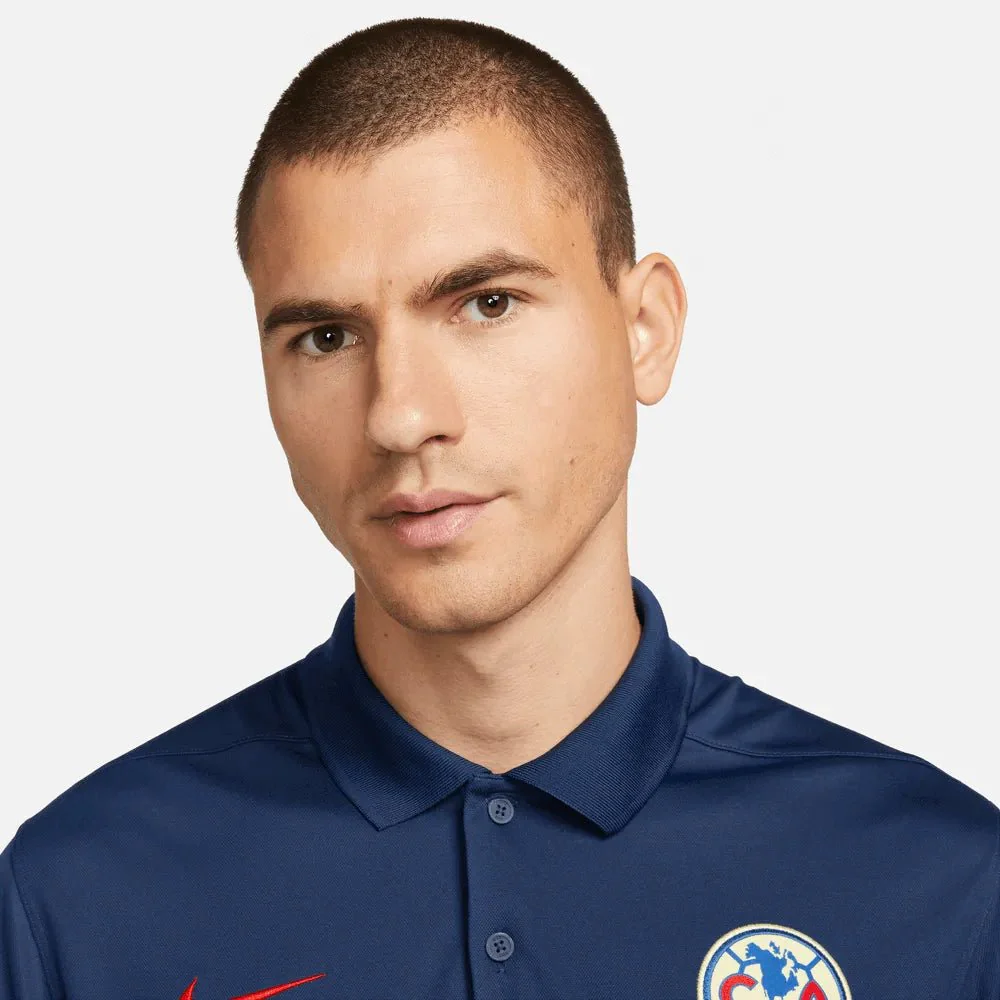 Nike 2023-24  Club America DF Polo - Navy - Red - Image 2