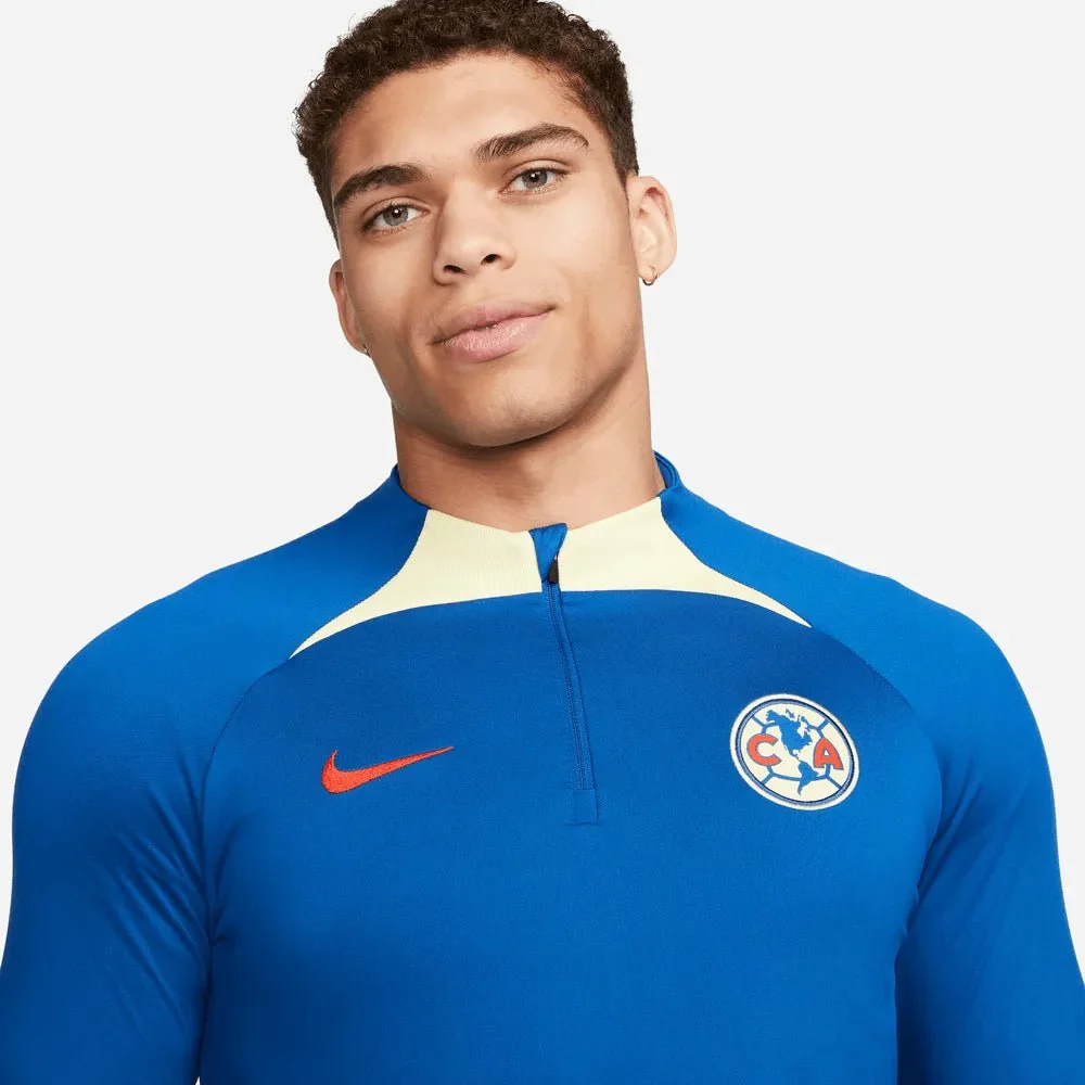 Nike 2023-24 Club America Strike Drill Top - Blue - Yellow - Image 3