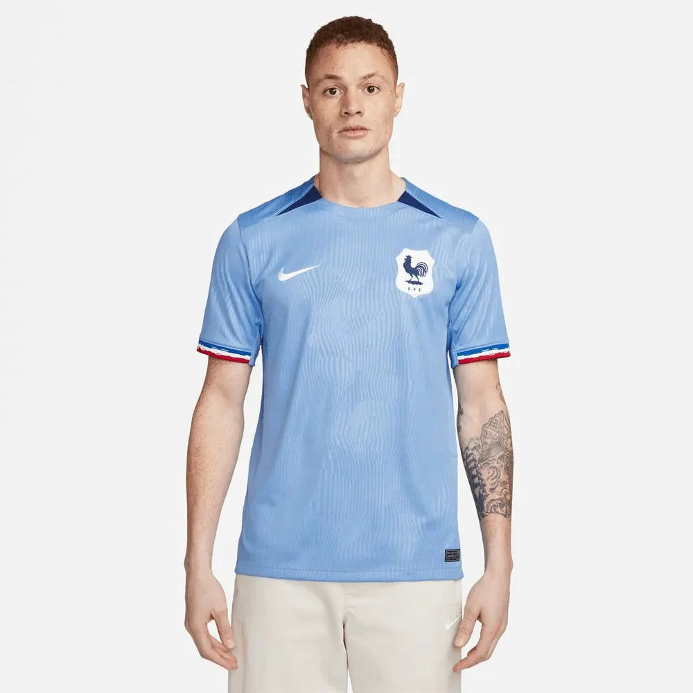 Nike 2023-24 France Women's (Men's Cut) Stadium Home Jersey - Image 3