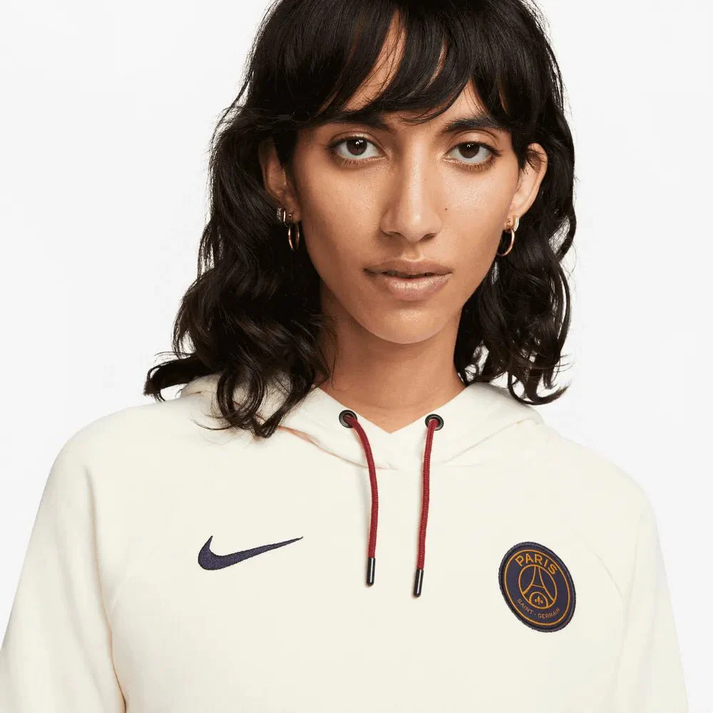 Nike 2023-24 PSG Women's Fleece Pullover Hoodie - Image 3