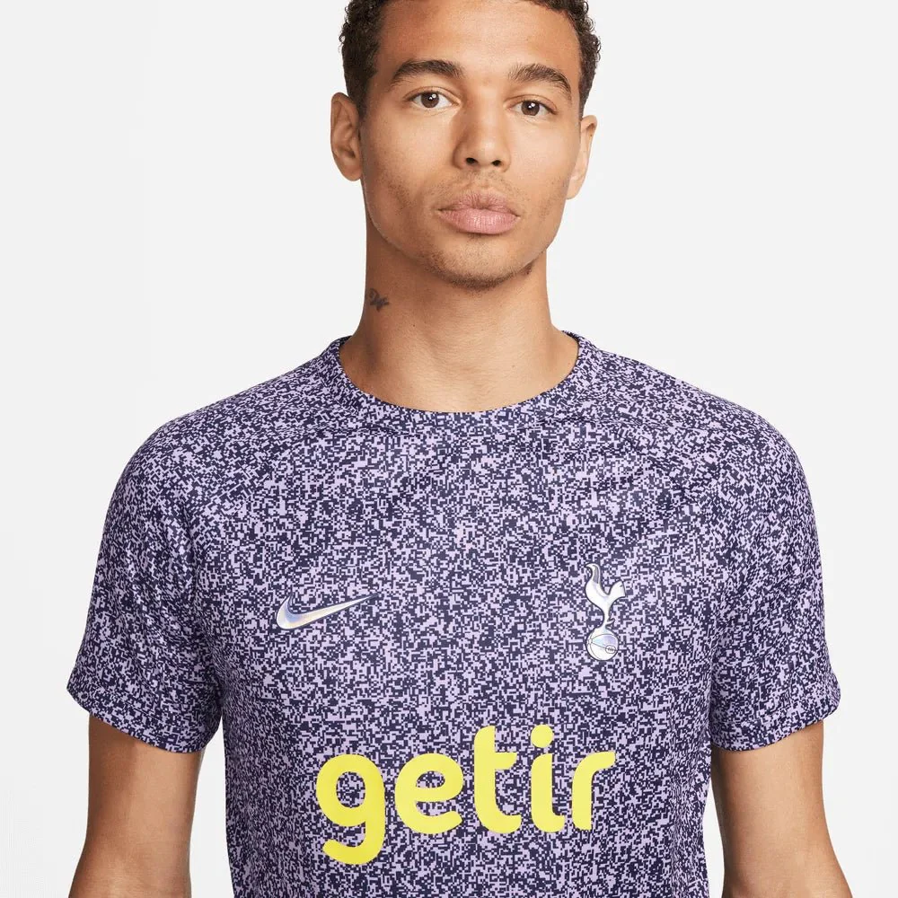 Nike 2023-24 Tottenham Pre-Match Jersey - Black-Light Purple - Image 3