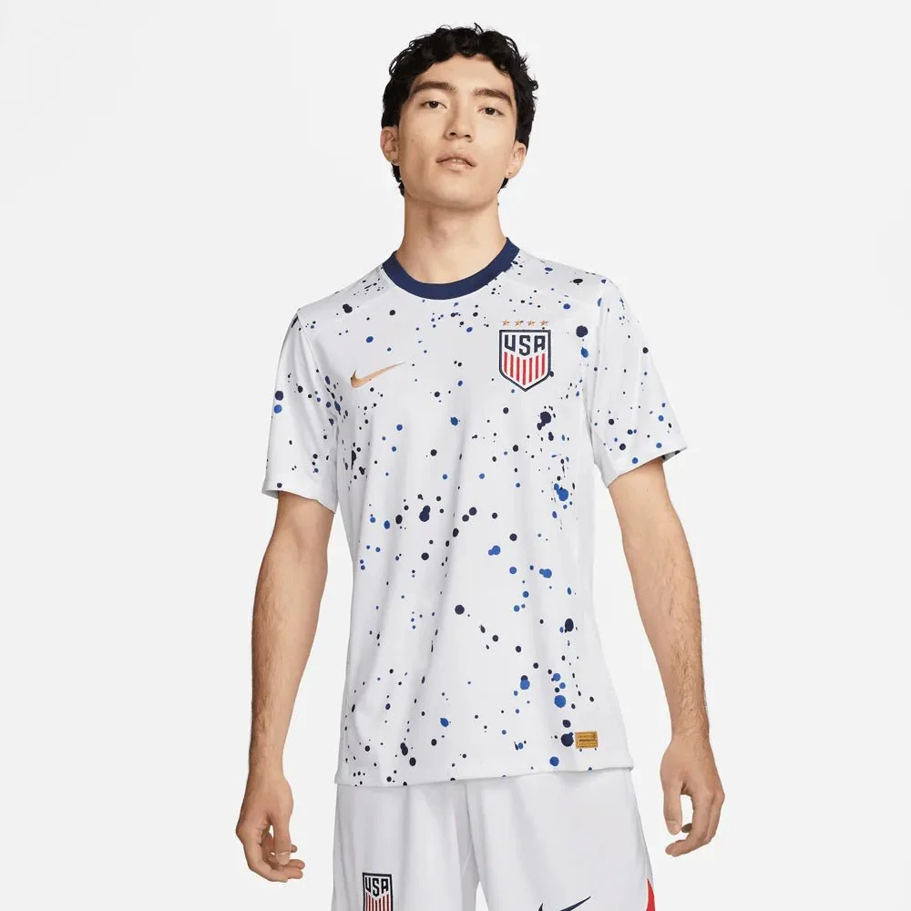 Nike 2023-24 USA Women's Stadium 4-Star Home Jersey (Men's Cut) - Image 4