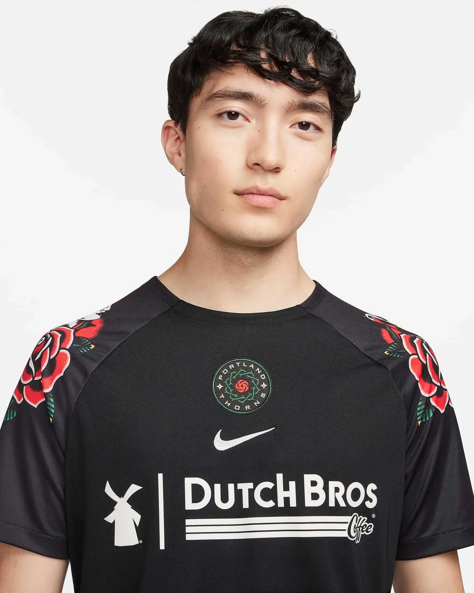 Nike 2023 Portland Thorns Pre-Match Training Jersey - Black - Red - Image 3